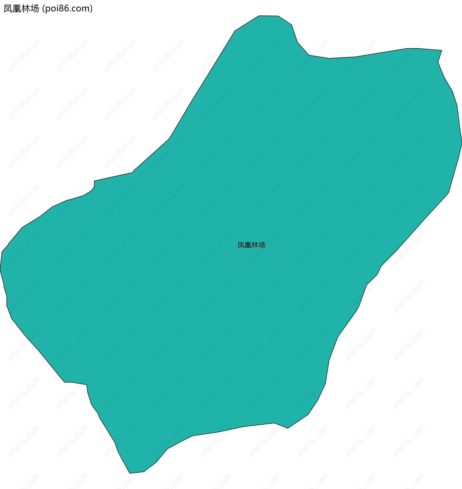 凤凰林场边界地图