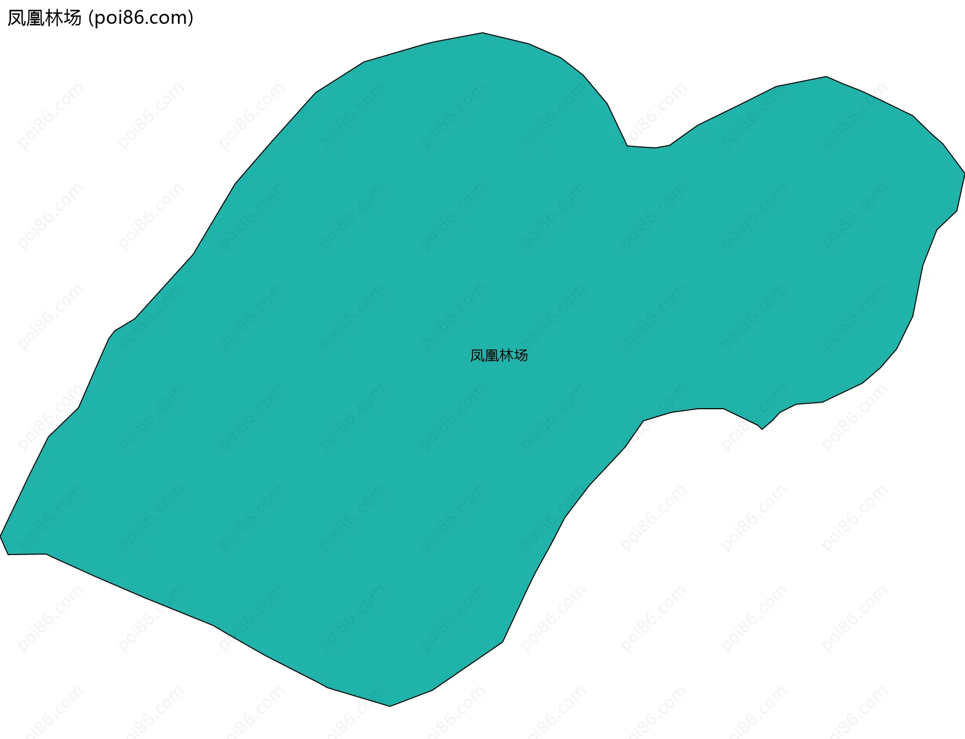 凤凰林场边界地图