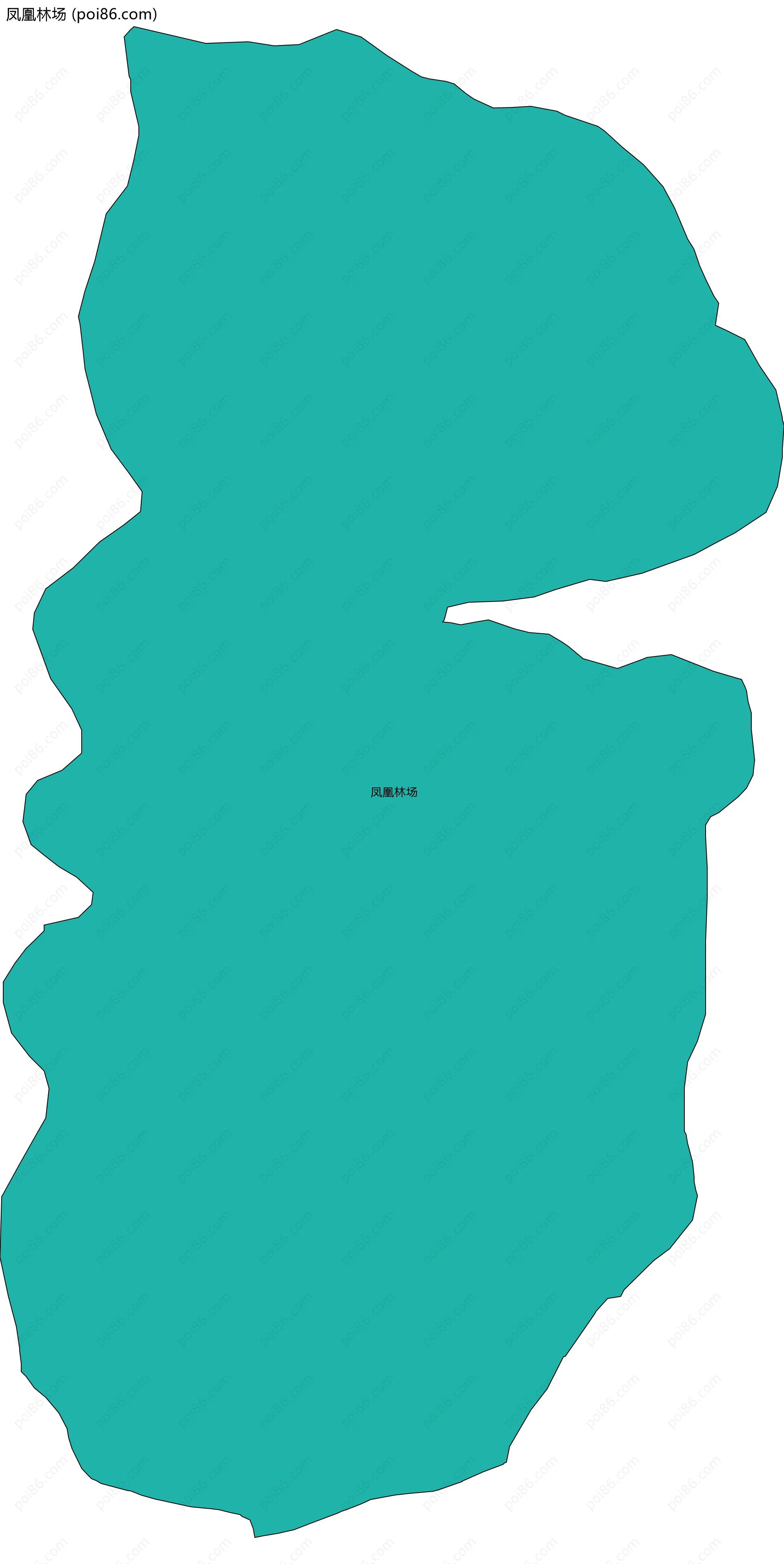 凤凰林场边界地图