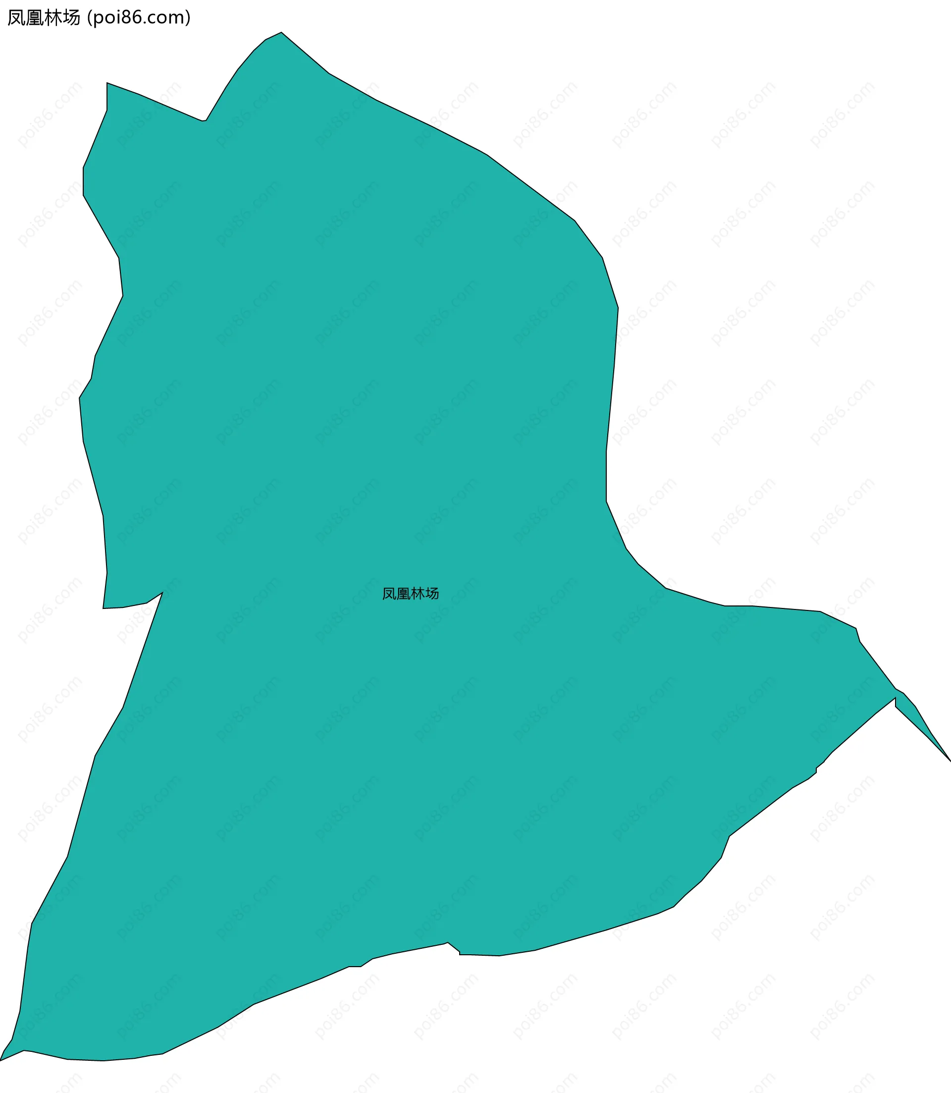 凤凰林场边界地图