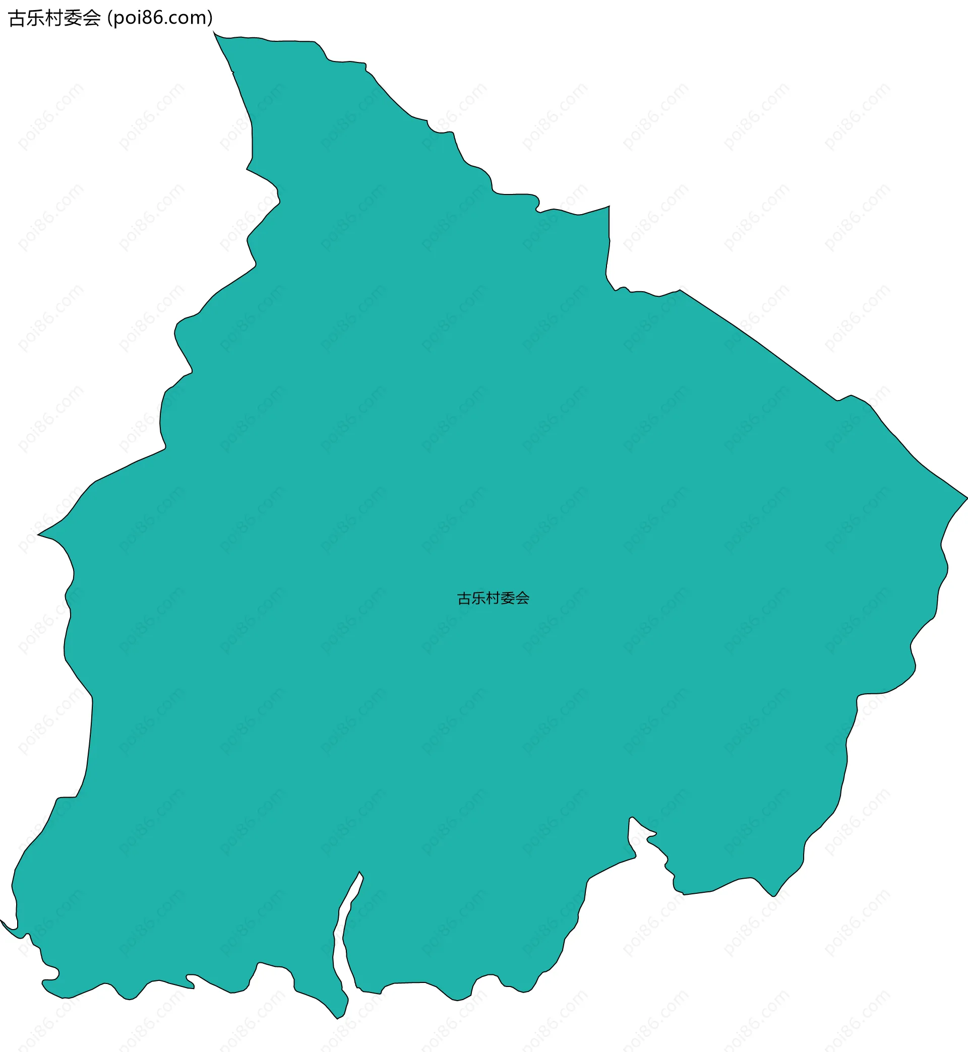 古乐村委会边界地图