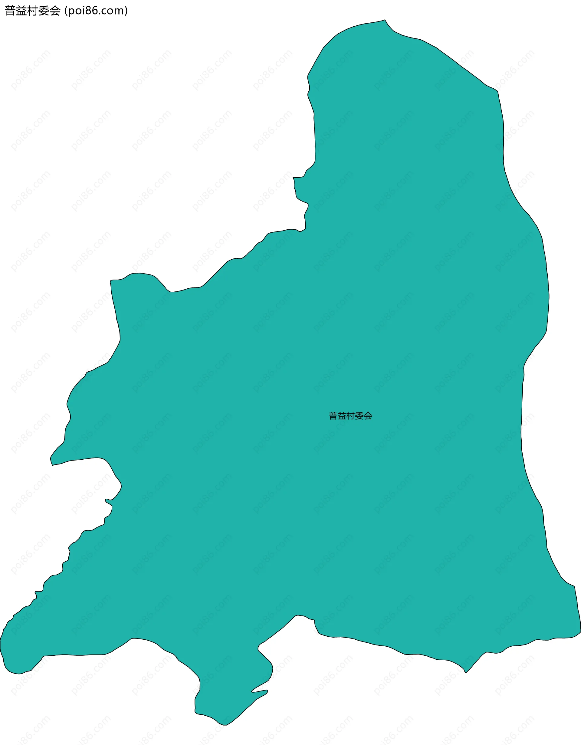 普益村委会边界地图