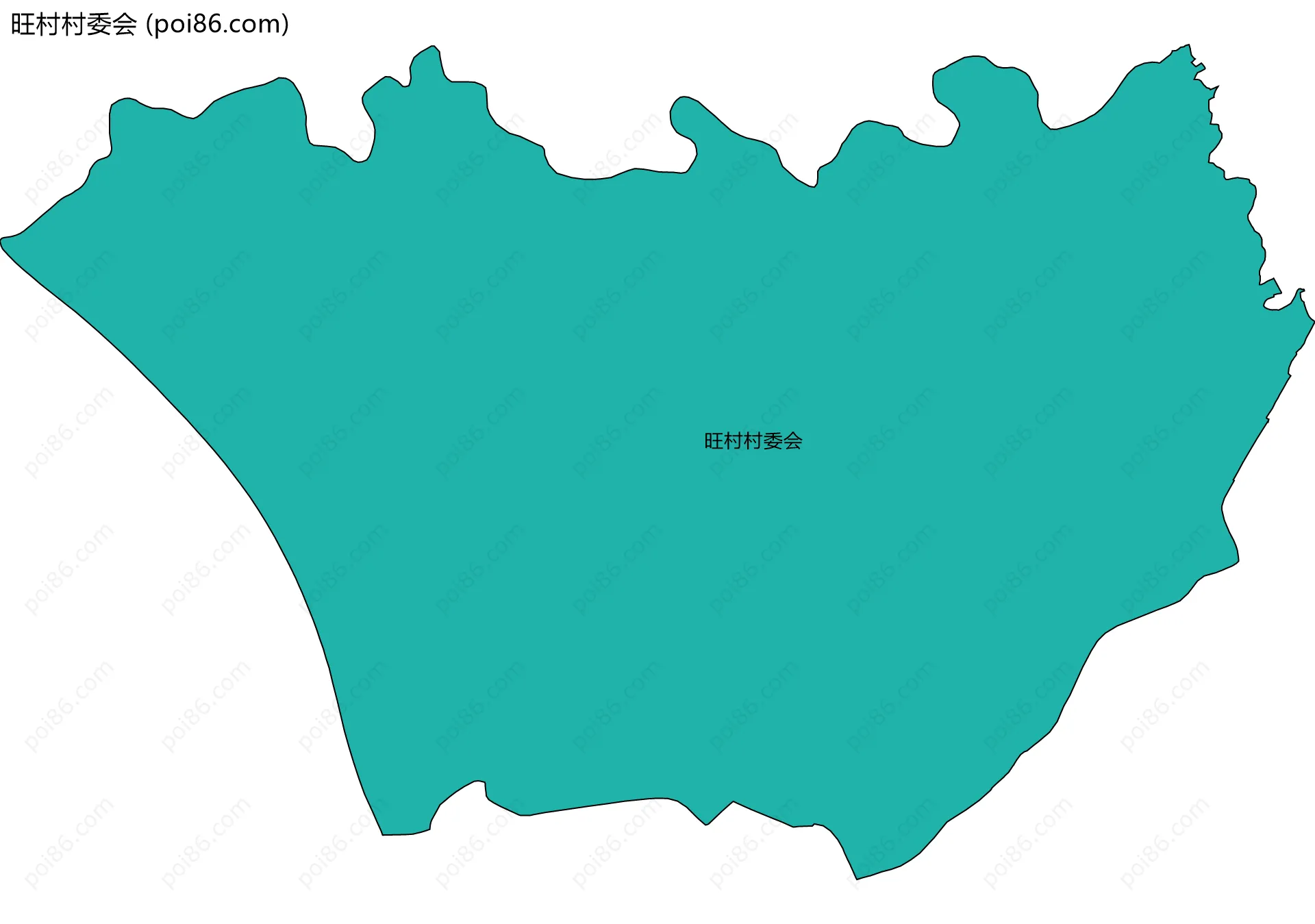 旺村村委会边界地图