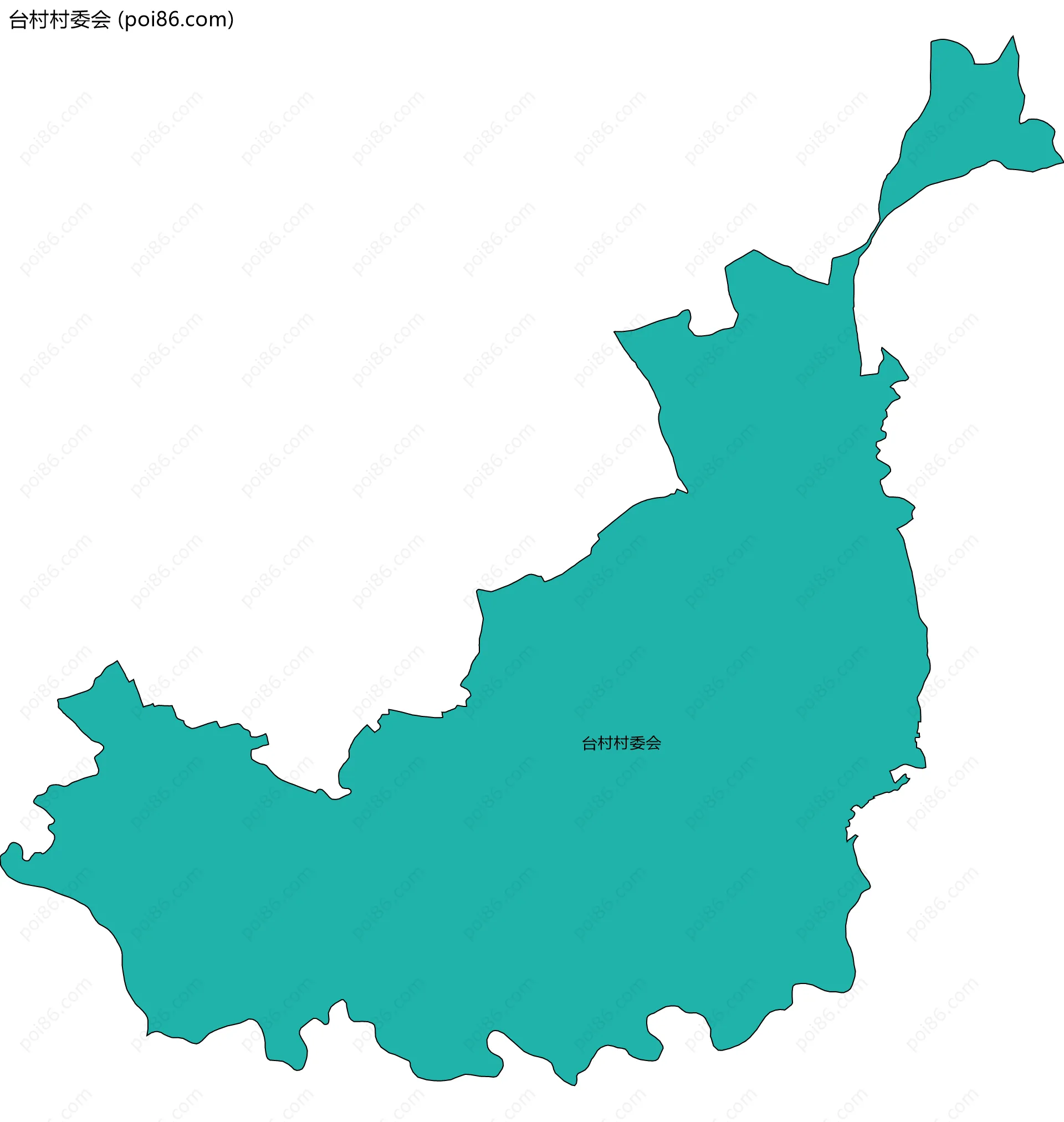 台村村委会边界地图