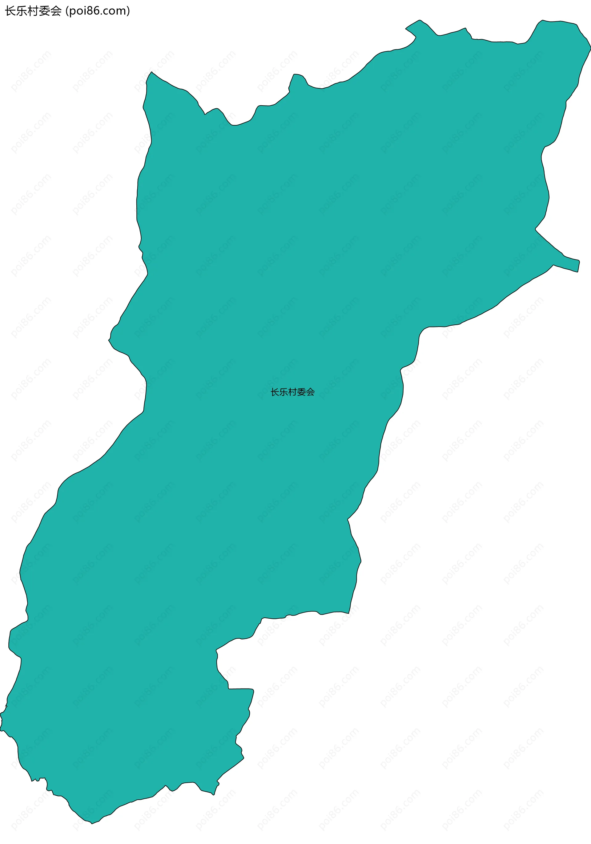 长乐村委会边界地图