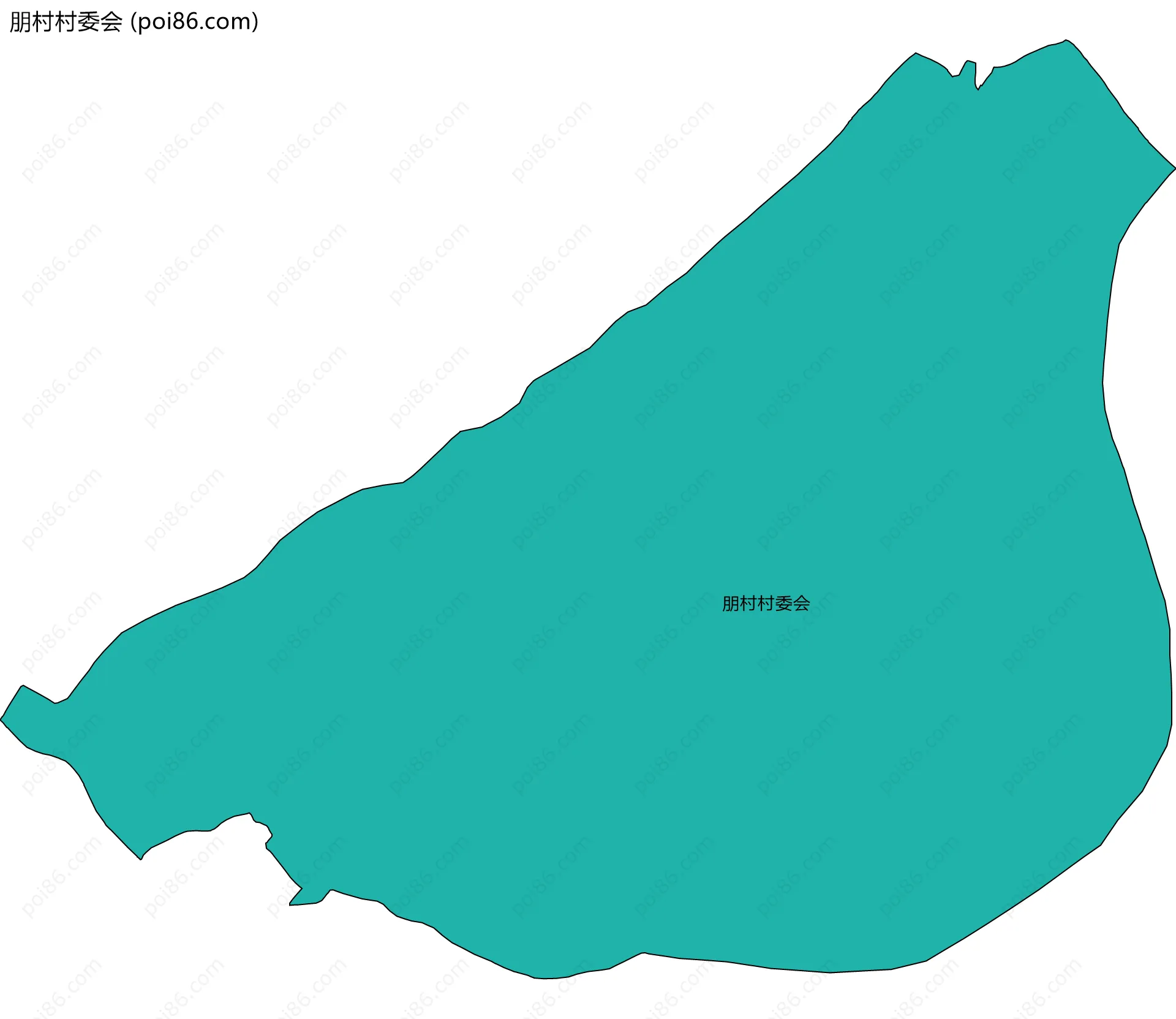 朋村村委会边界地图