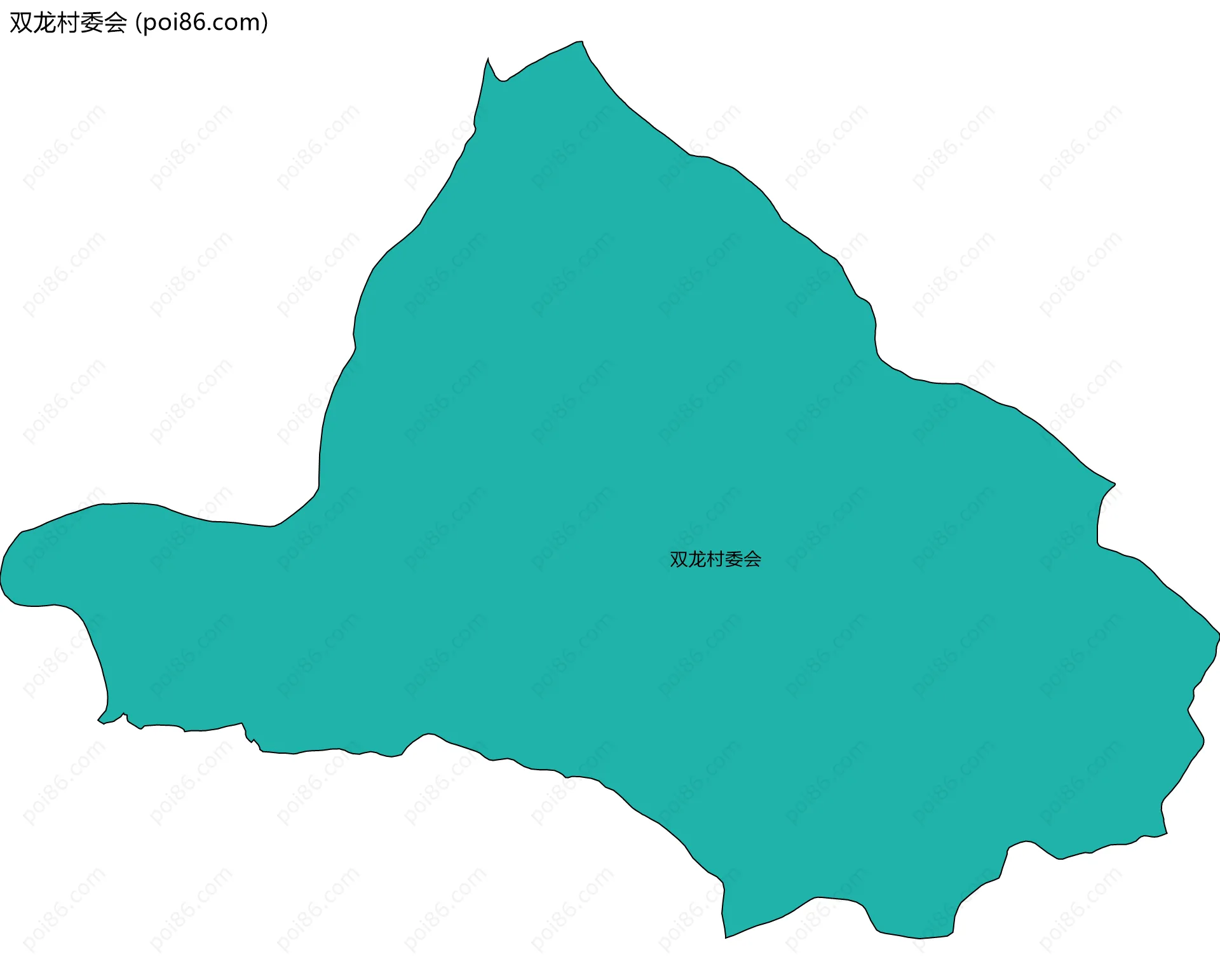 双龙村委会边界地图
