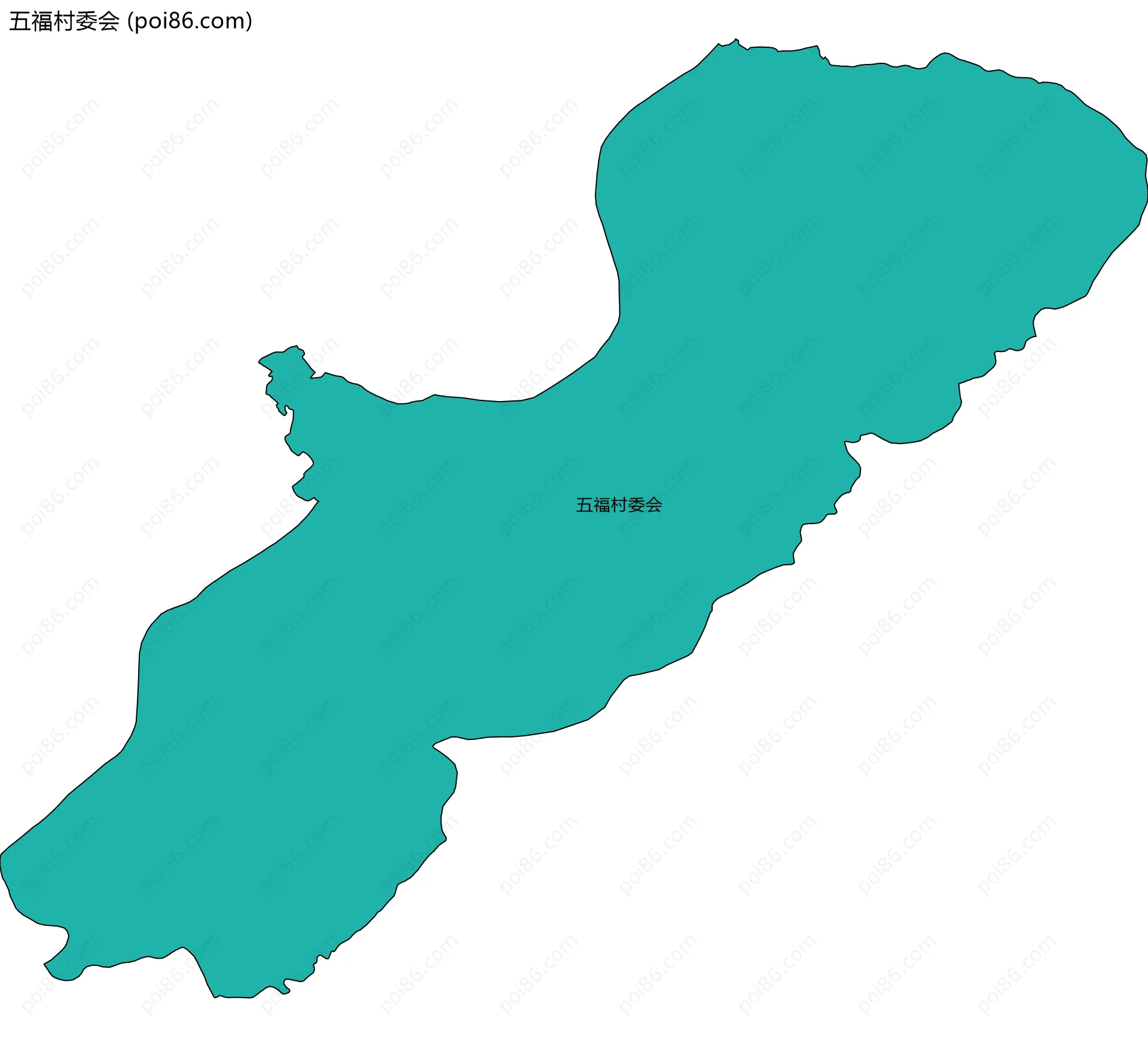 五福村委会边界地图