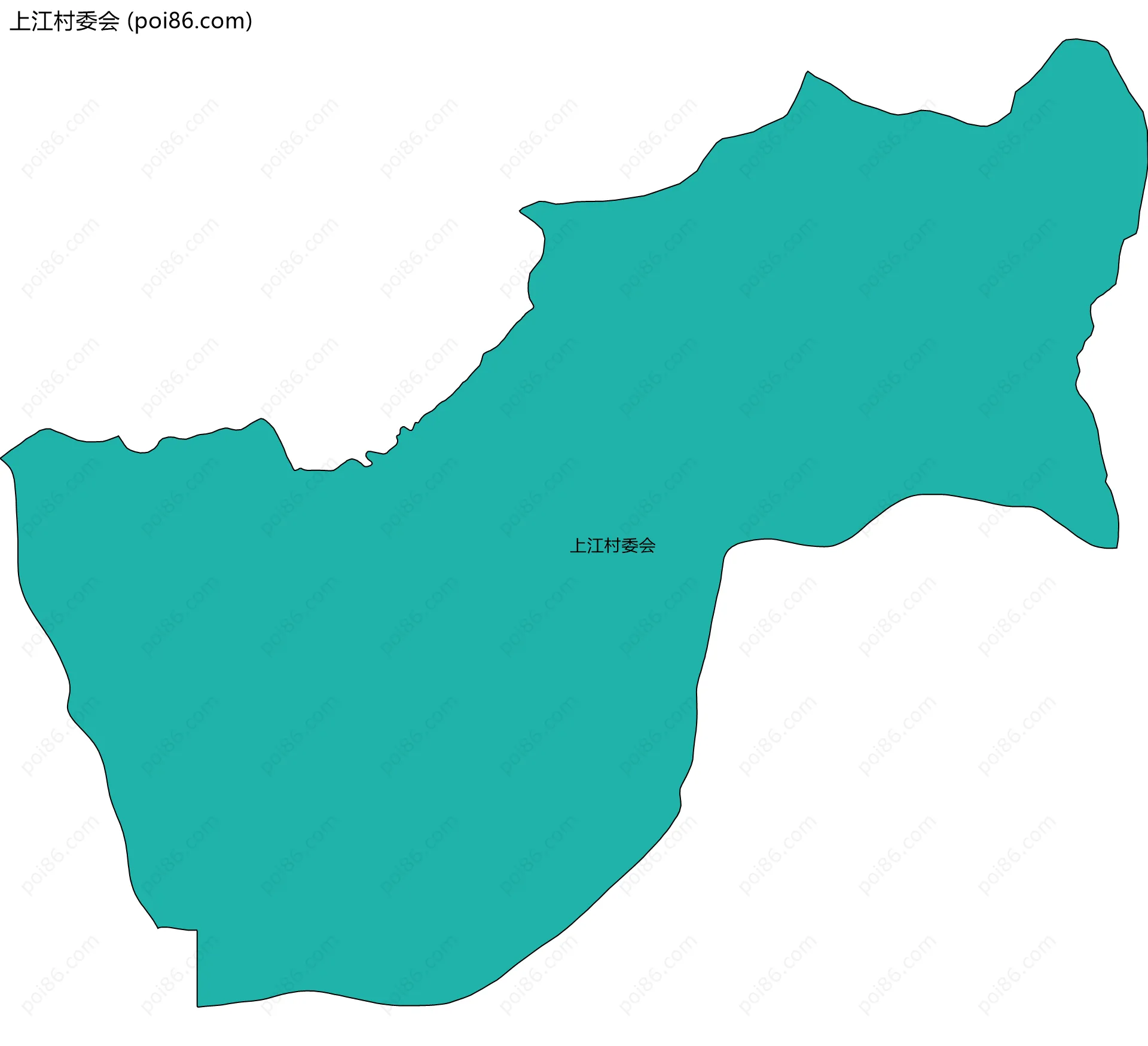 上江村委会边界地图