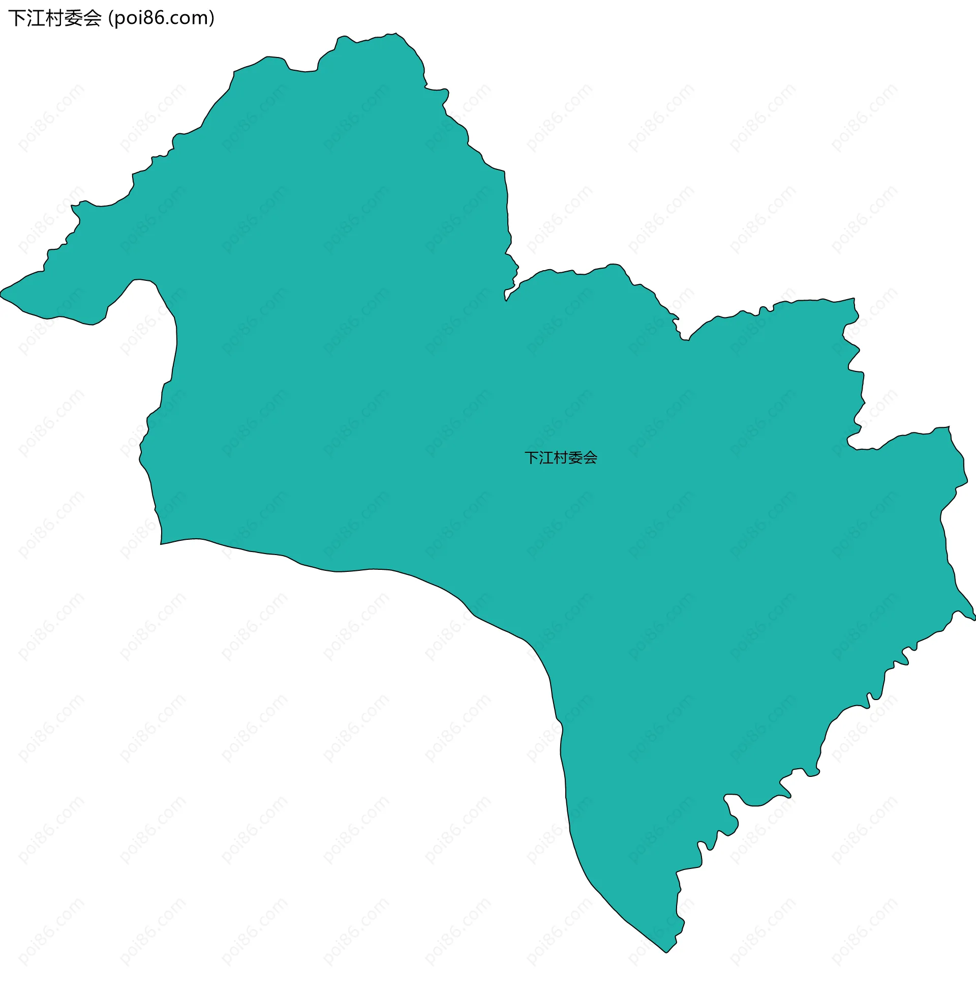 下江村委会边界地图