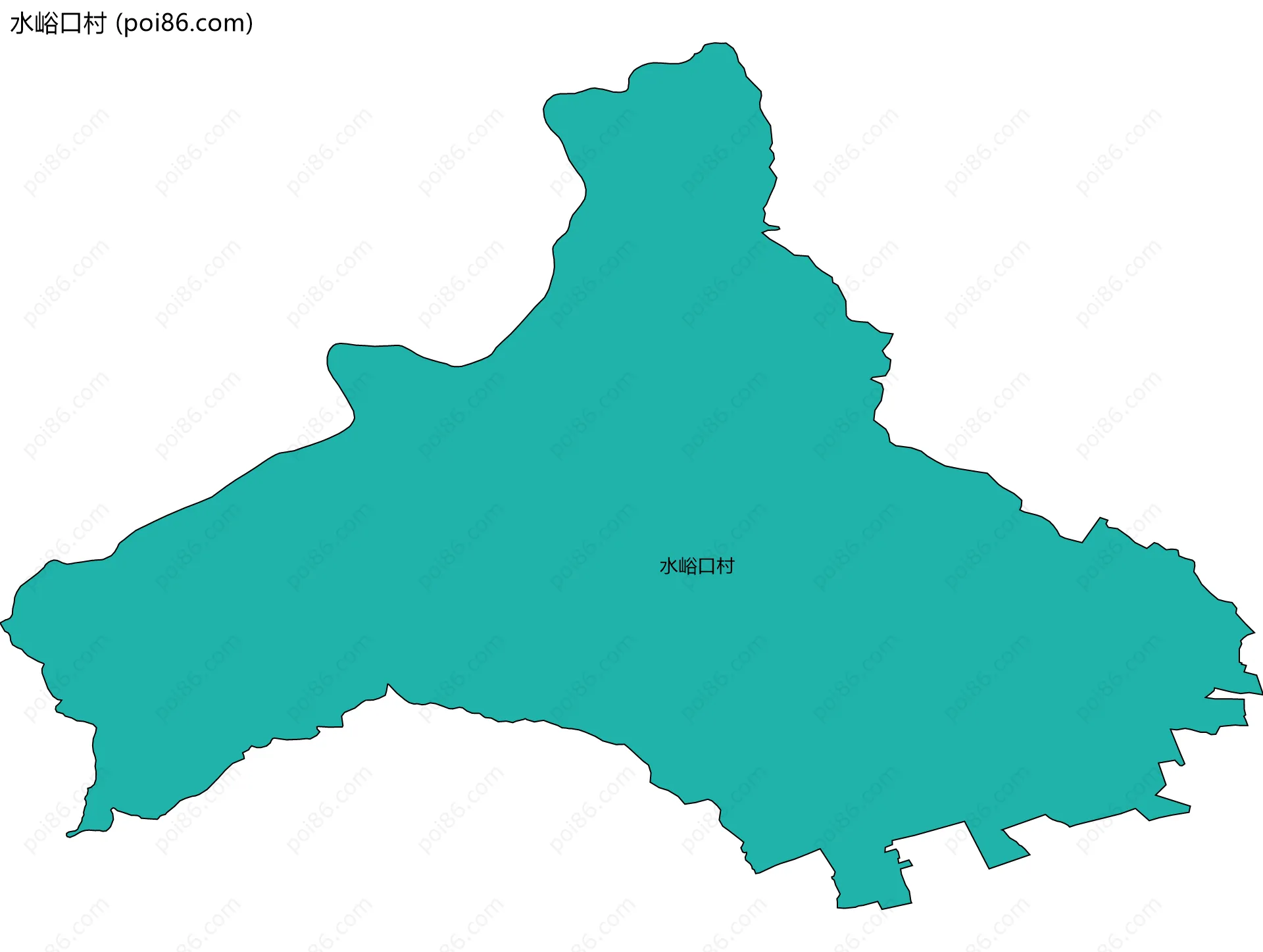 水峪口村边界地图