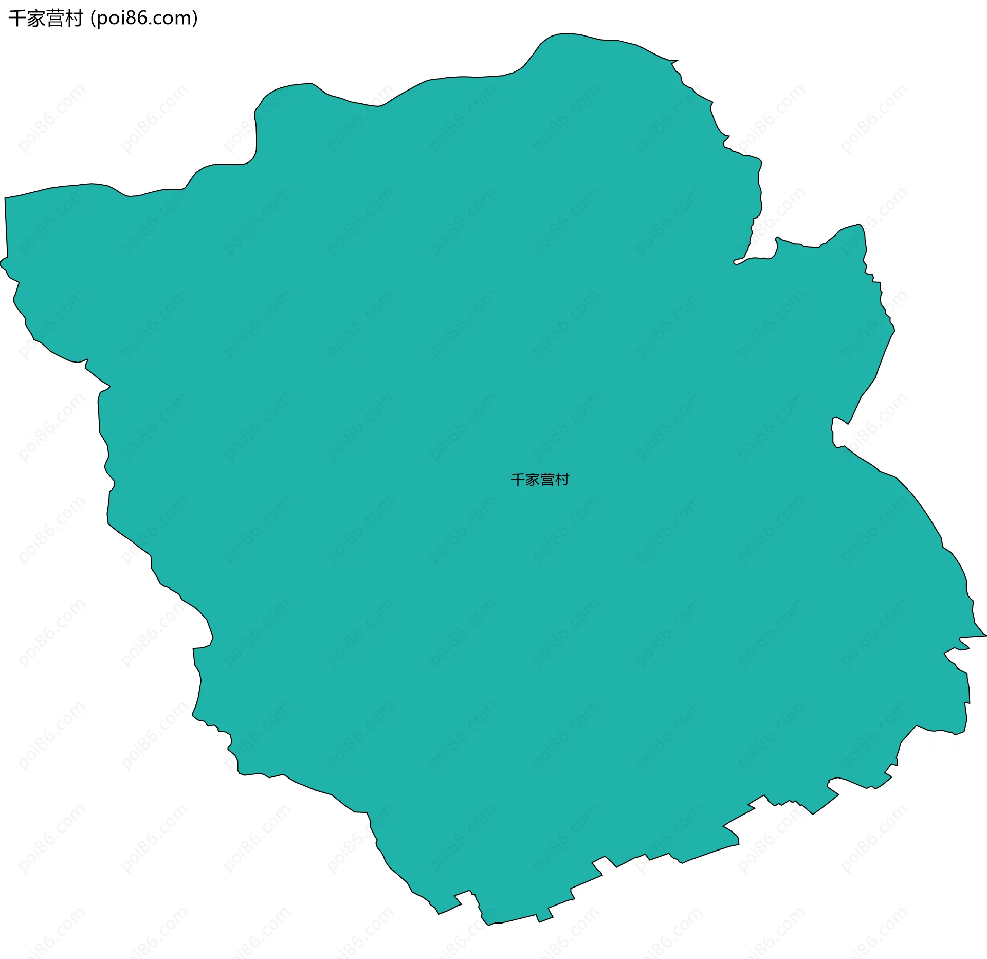 千家营村边界地图