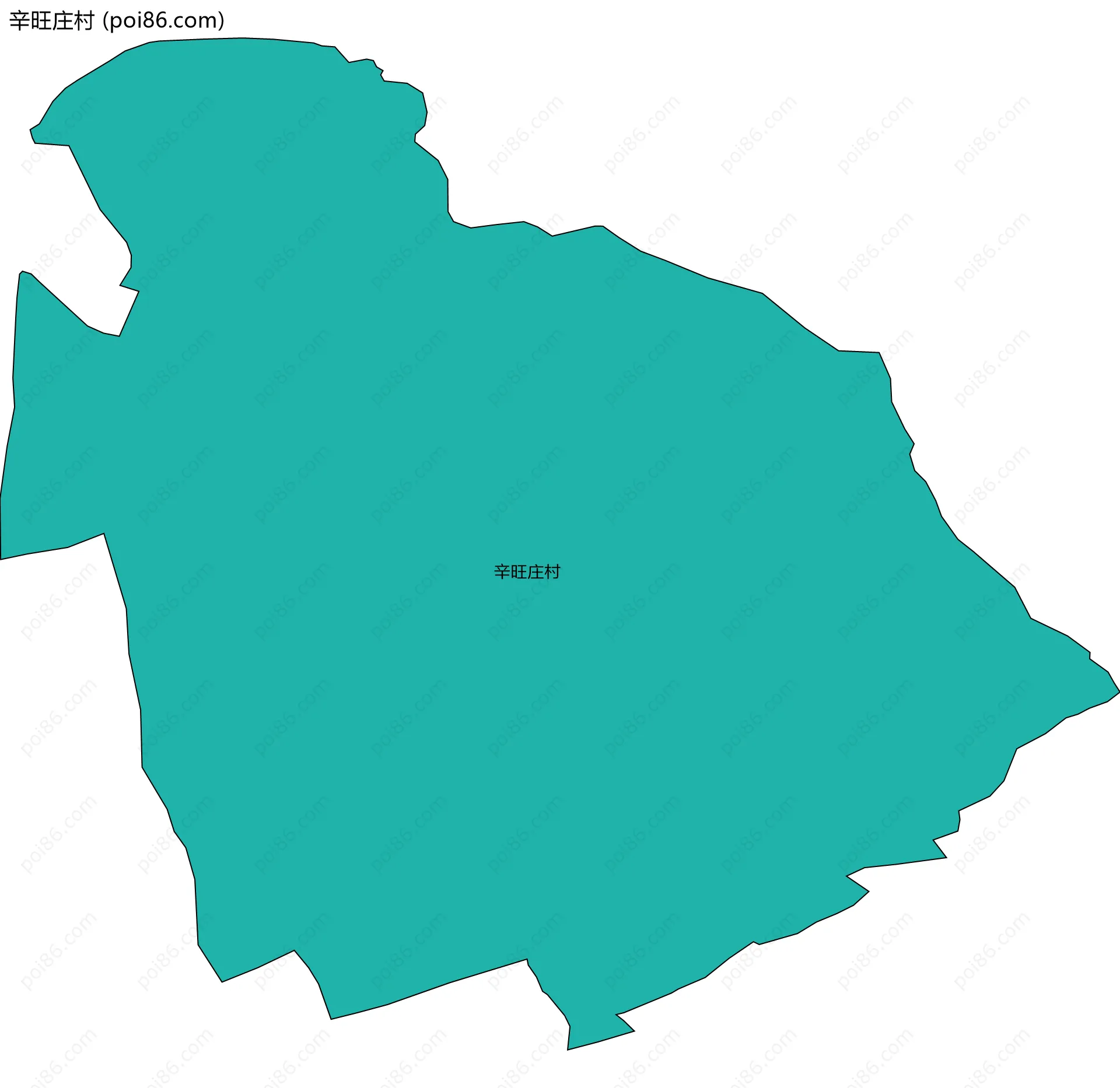 辛旺庄村边界地图