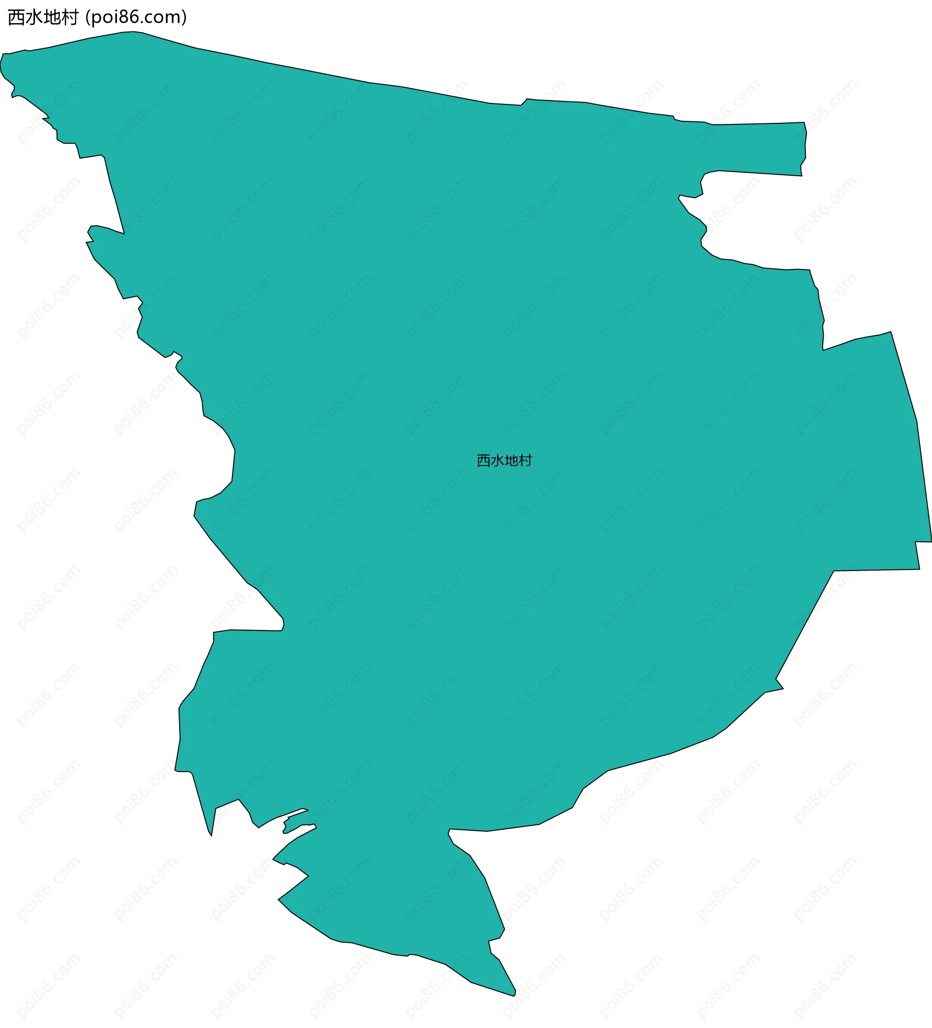 西水地村边界地图