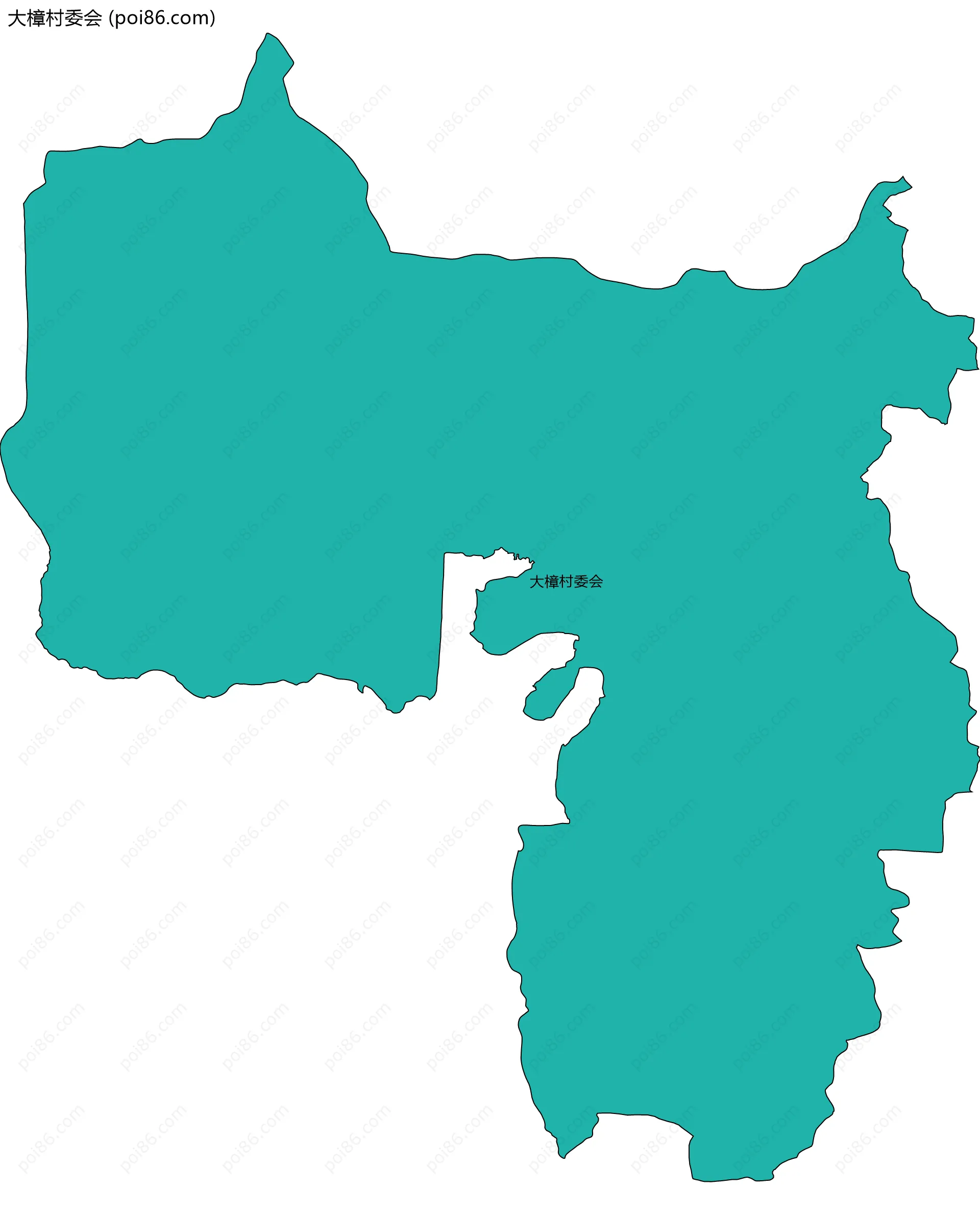 大樟村委会边界地图