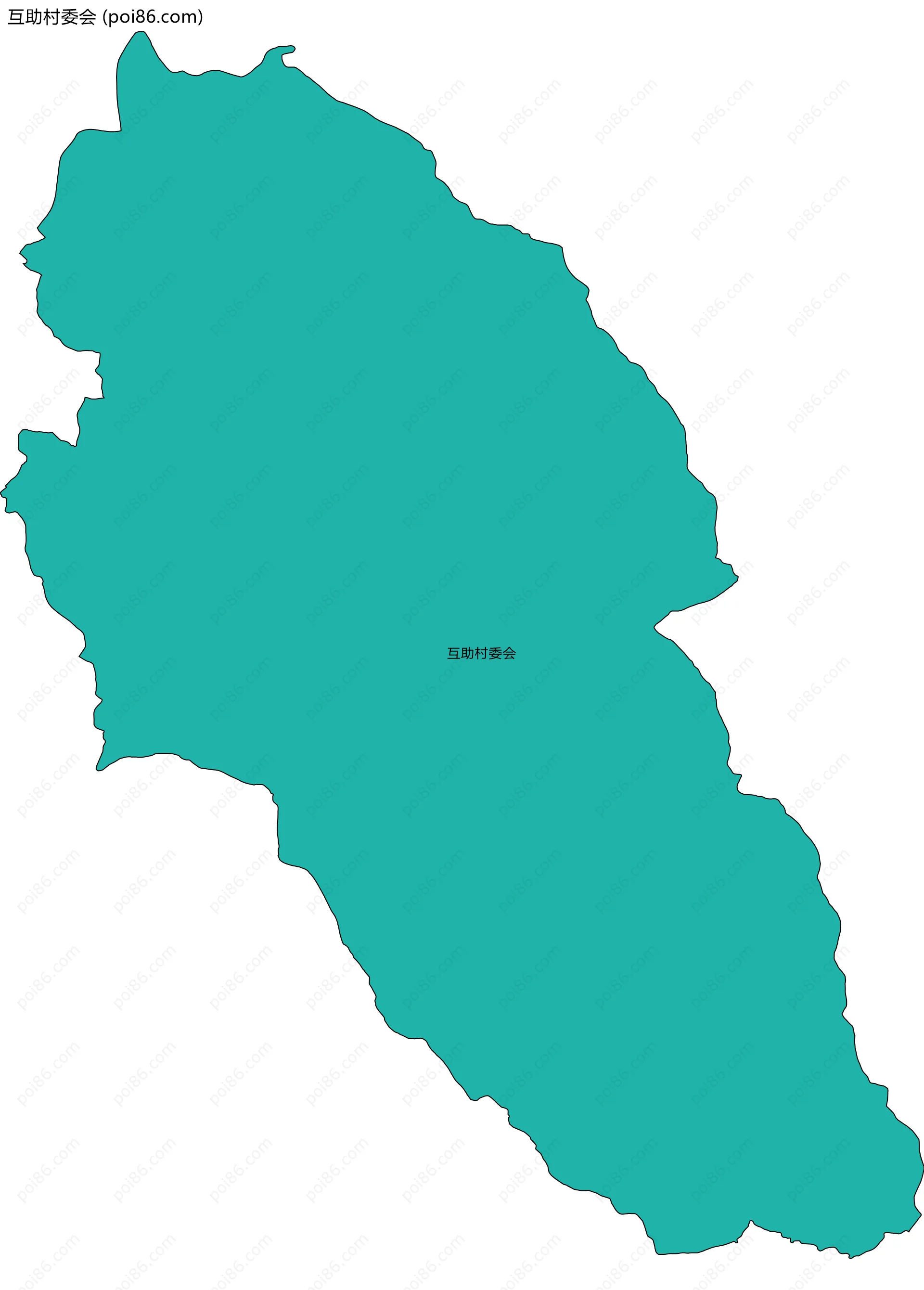 互助村委会边界地图