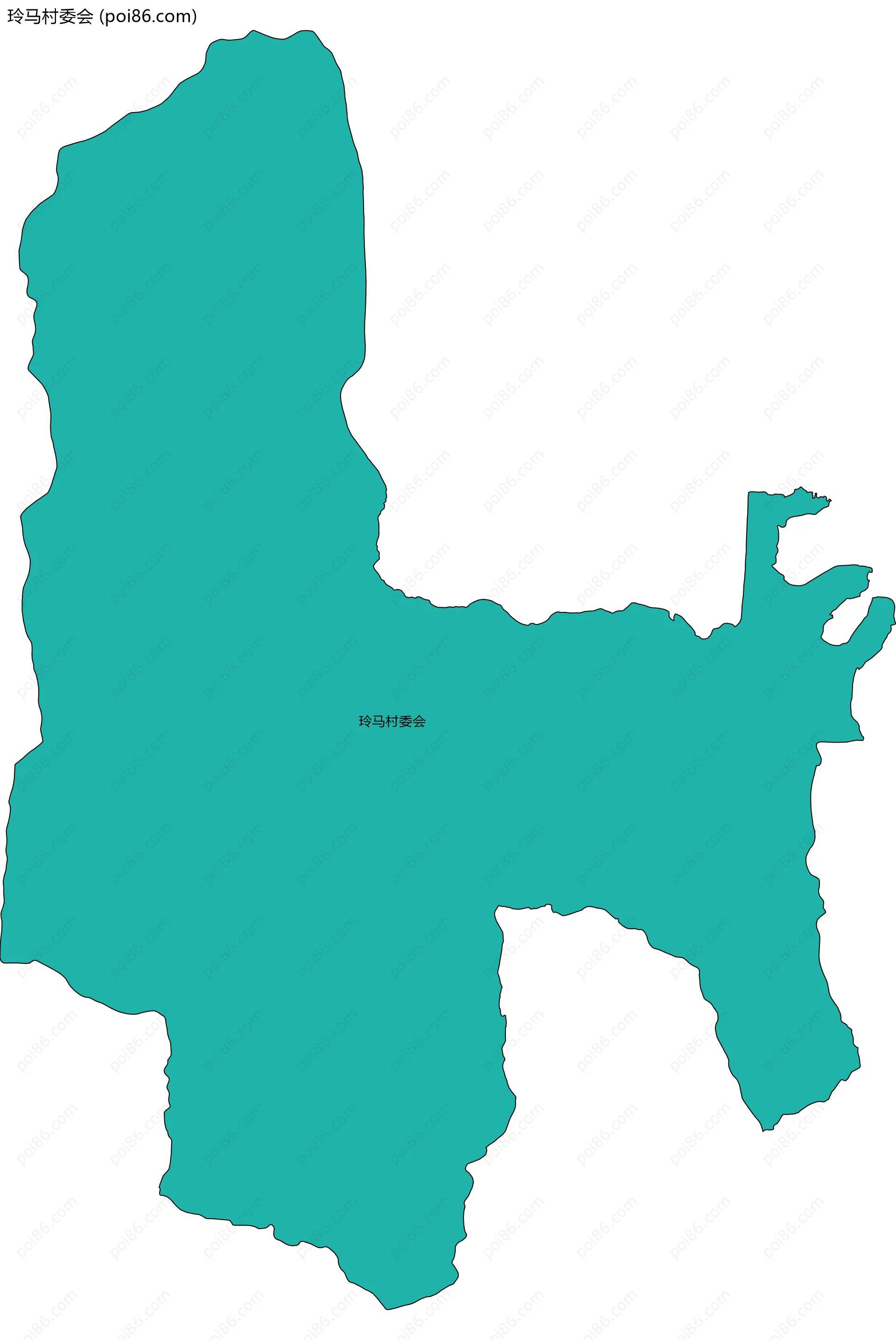 玲马村委会边界地图