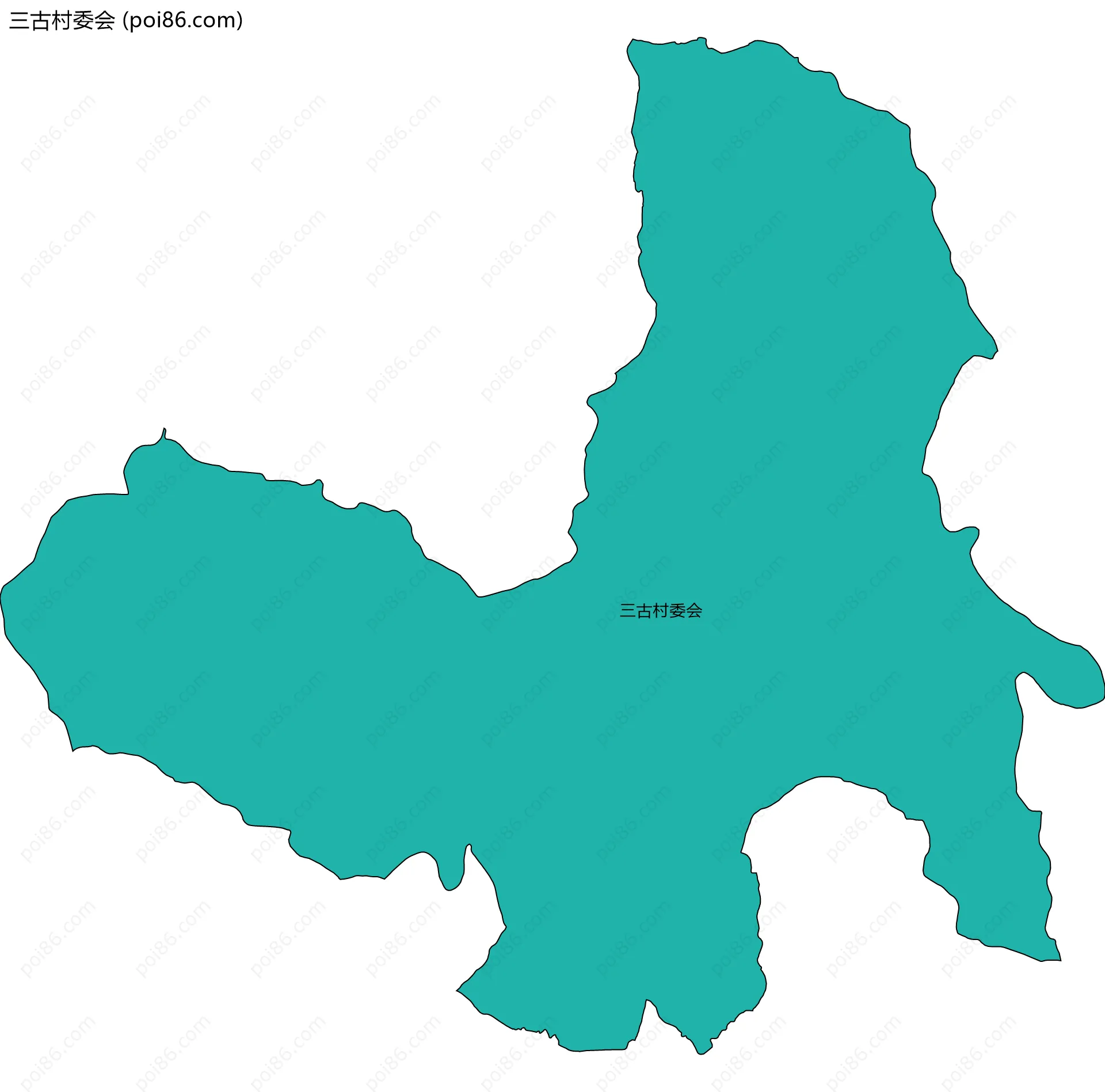 三古村委会边界地图