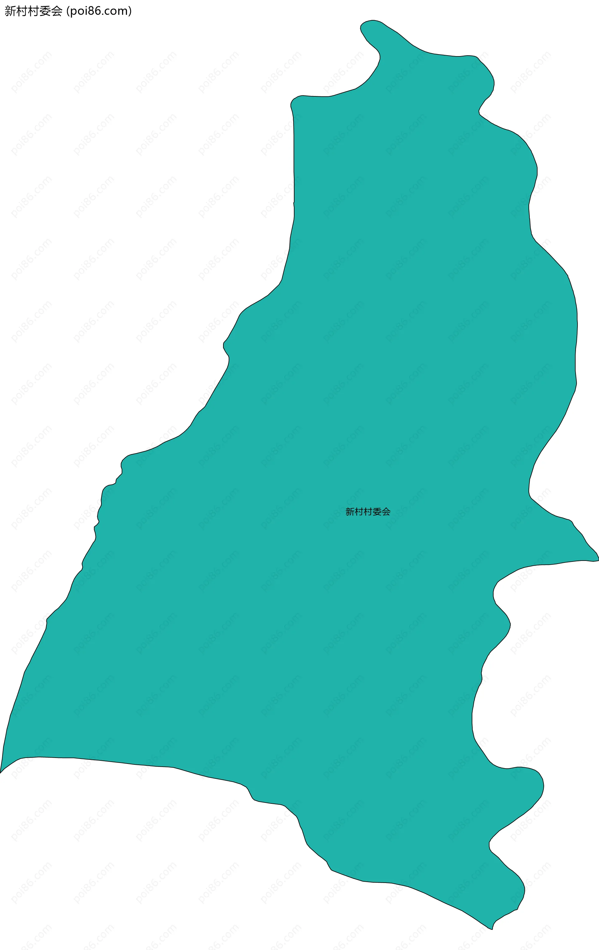 新村村委会边界地图