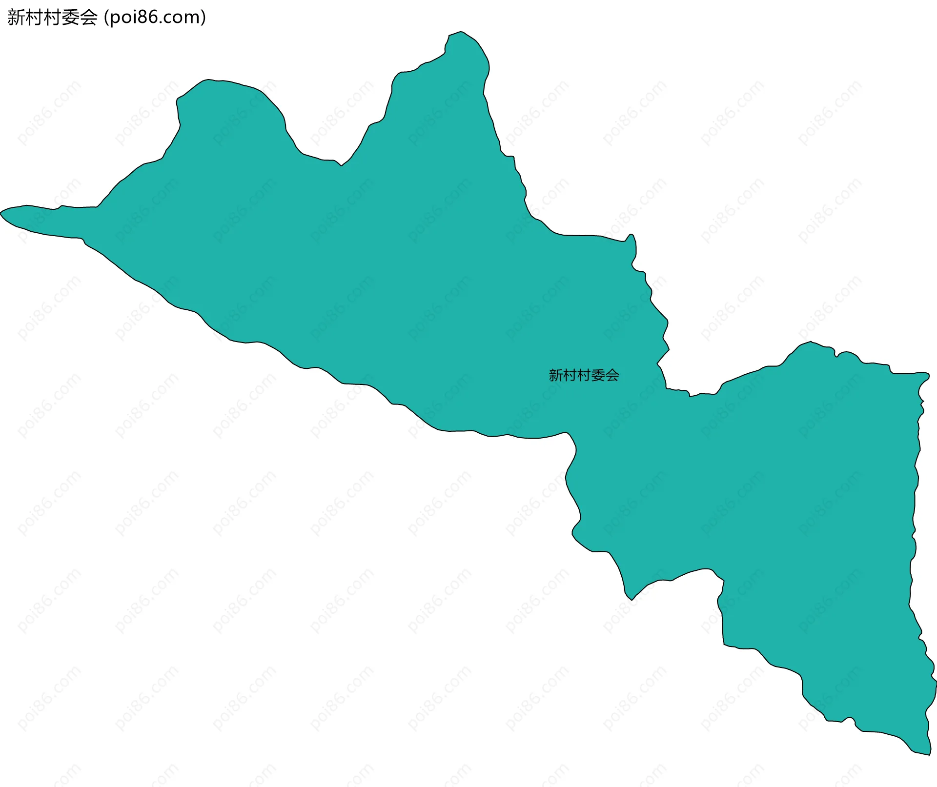 新村村委会边界地图