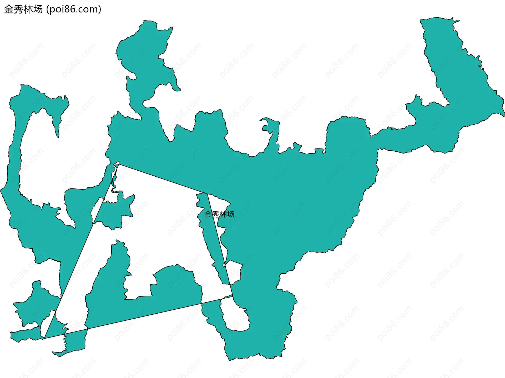 金秀林场边界地图