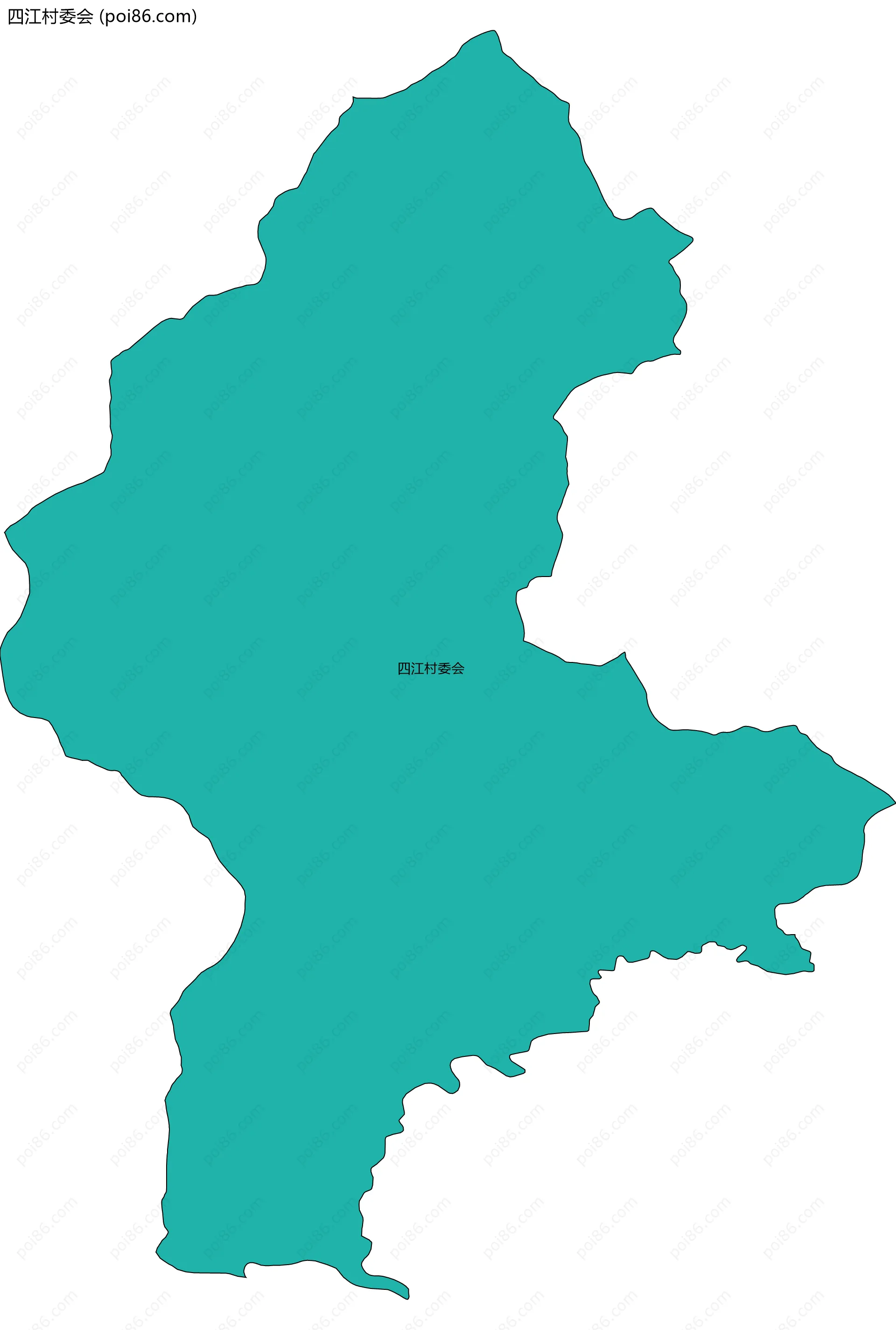 四江村委会边界地图