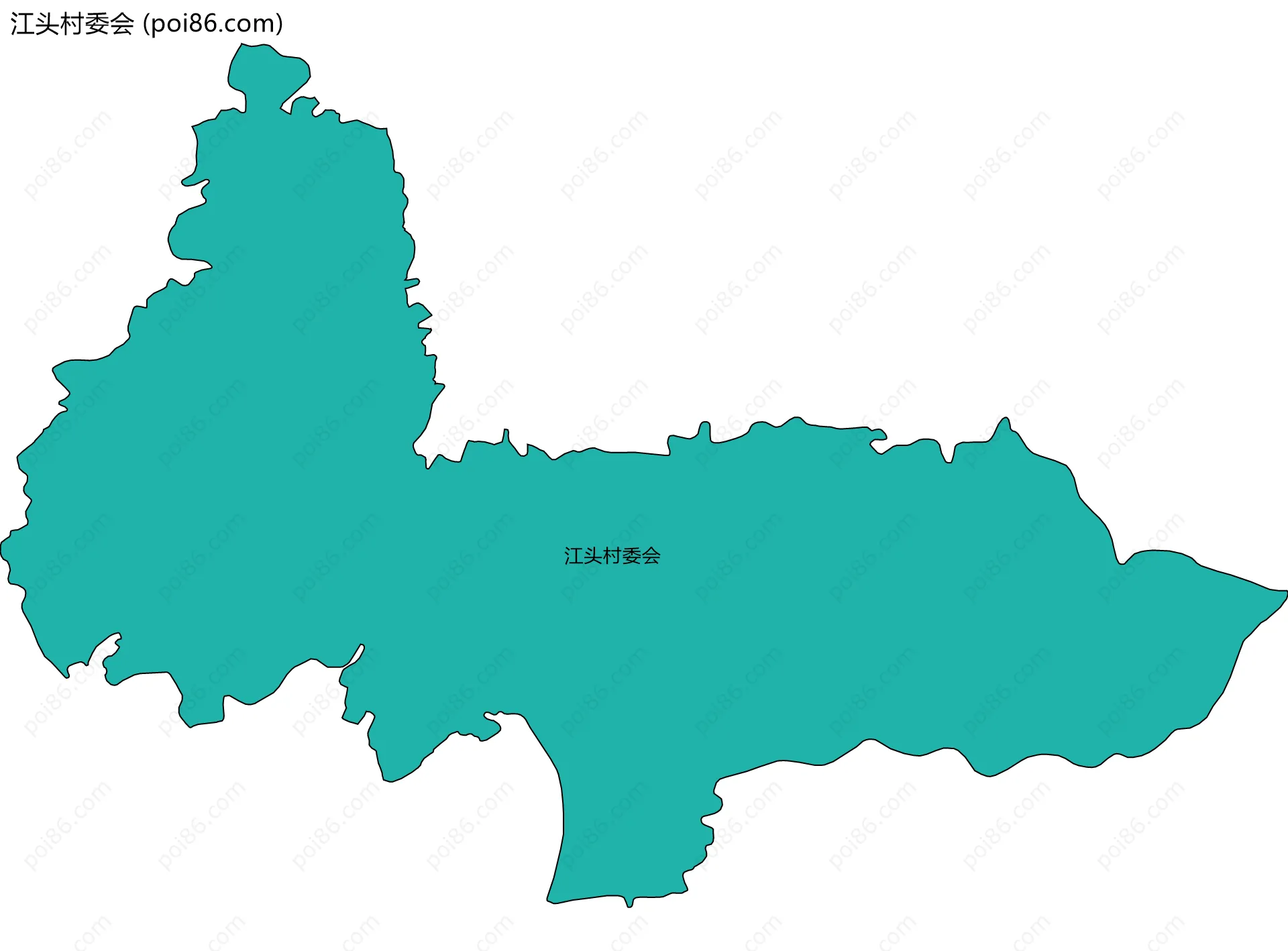江头村委会边界地图