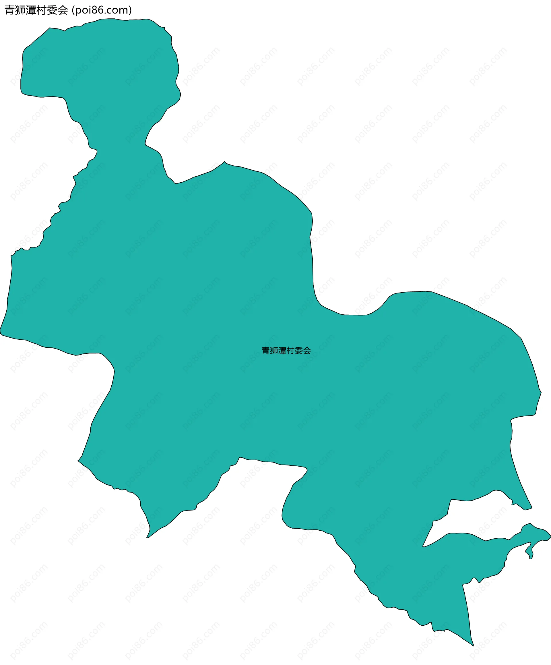 青狮潭村委会边界地图