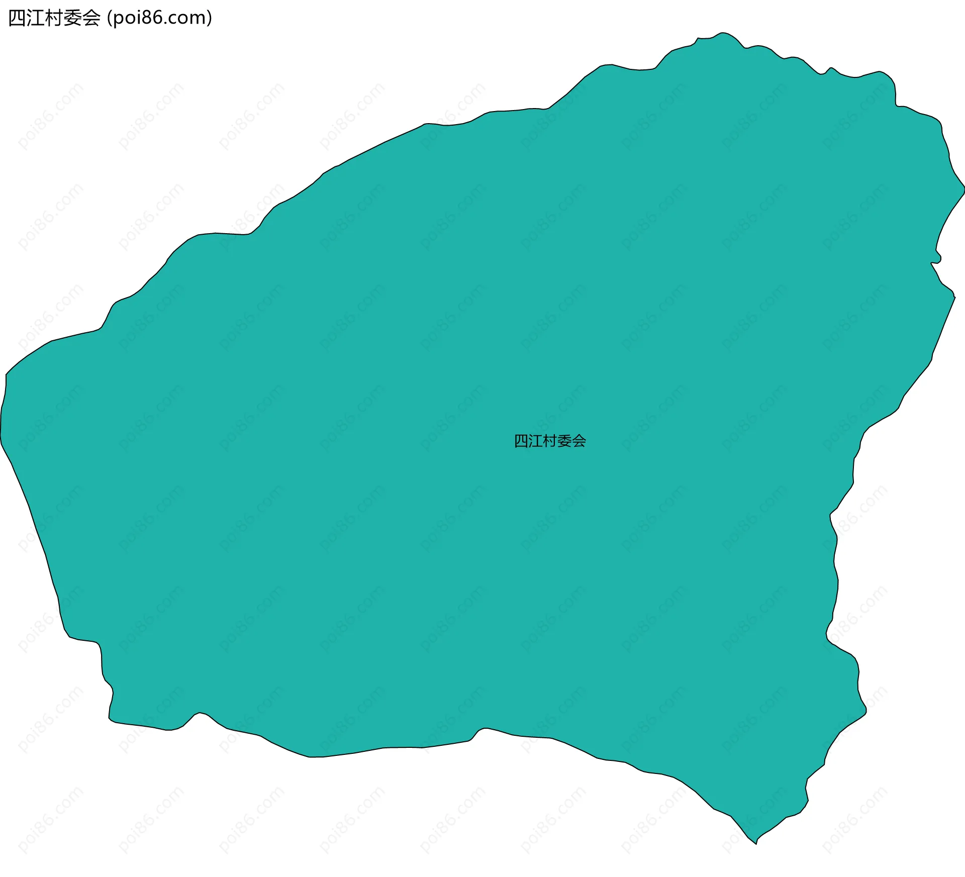 四江村委会边界地图