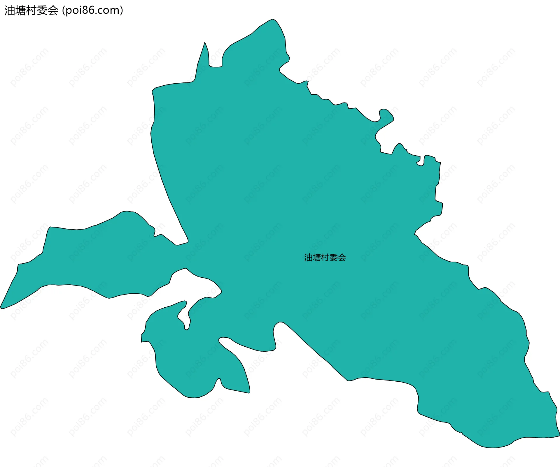 油塘村委会边界地图