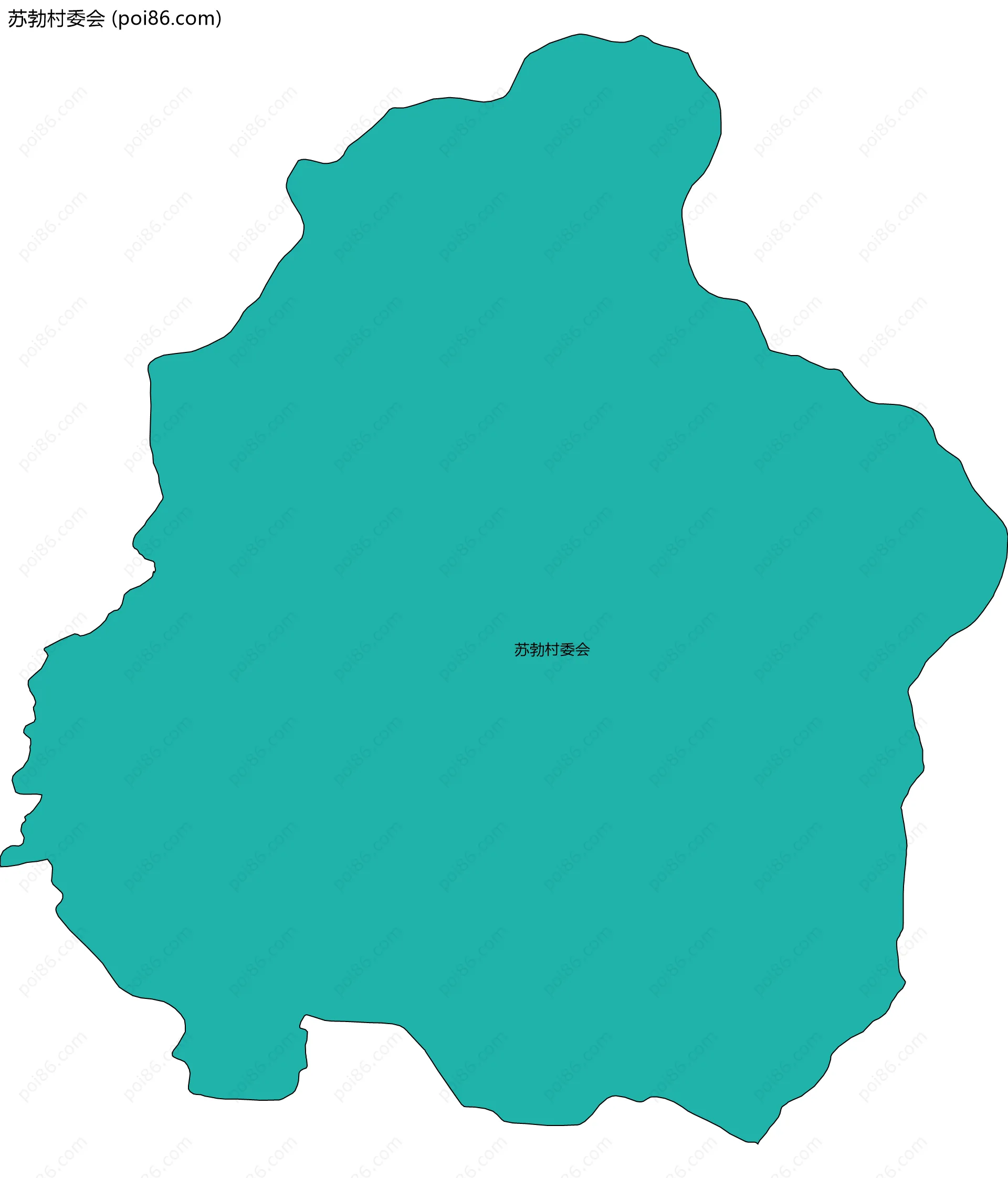 苏勃村委会边界地图