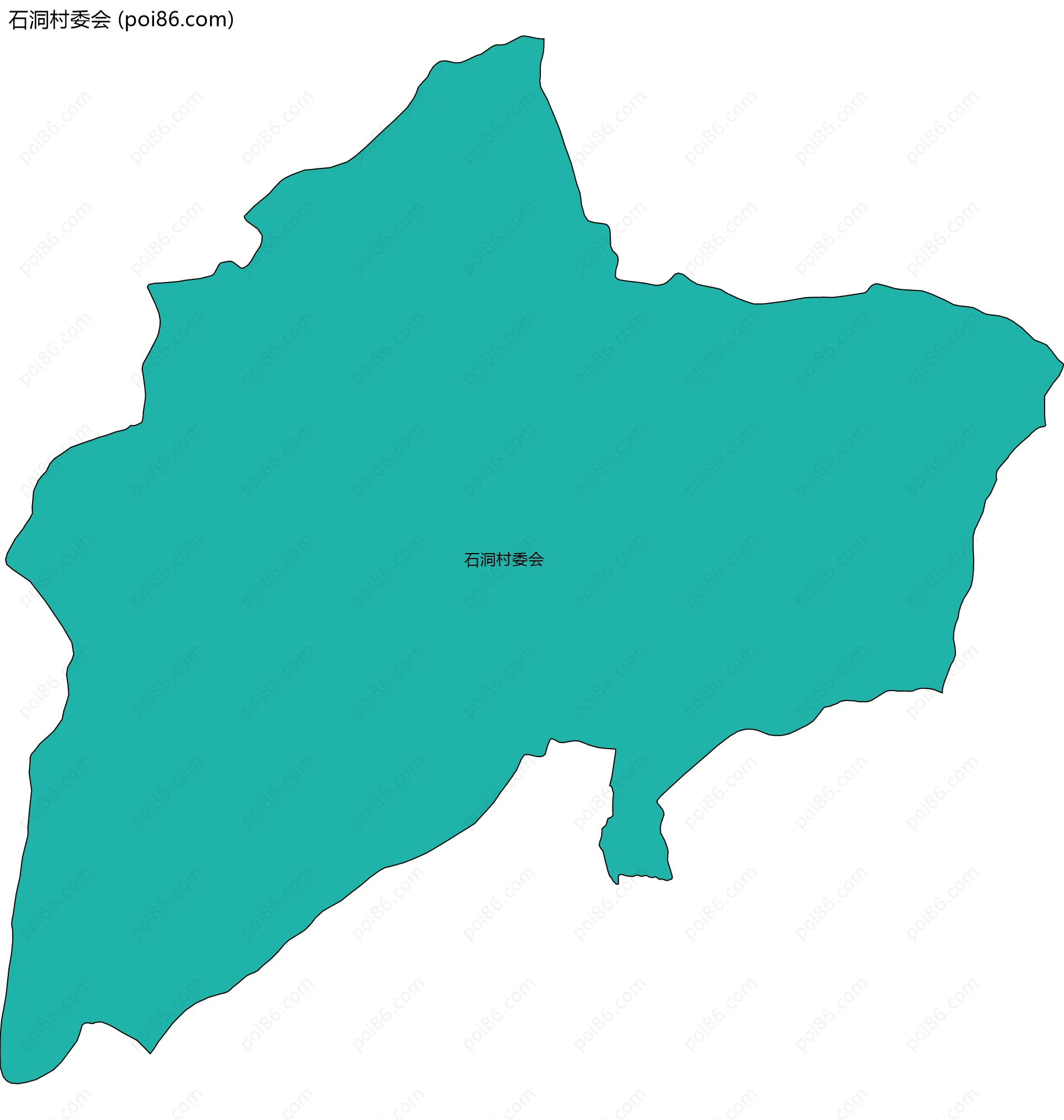 石洞村委会边界地图