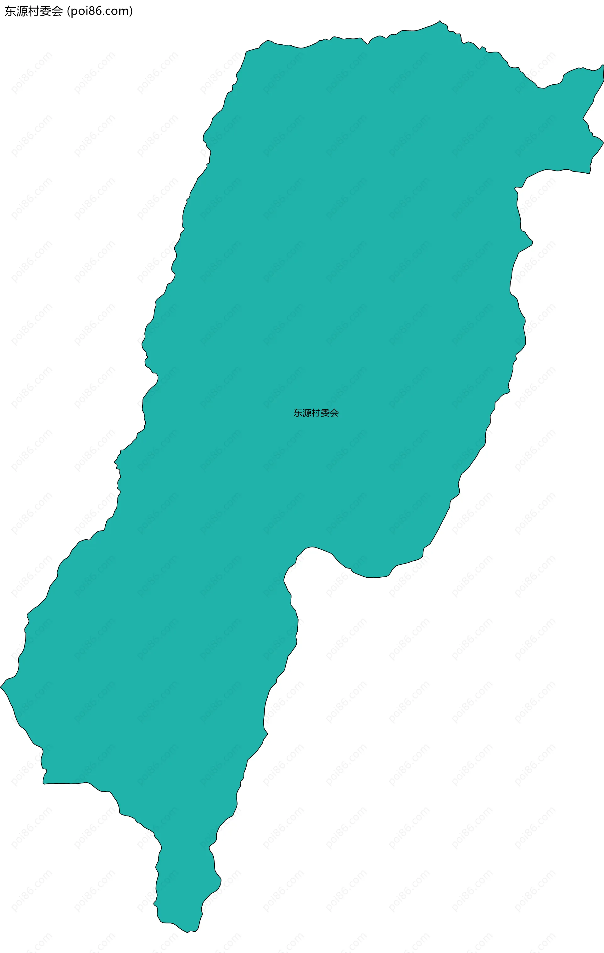 东源村委会边界地图