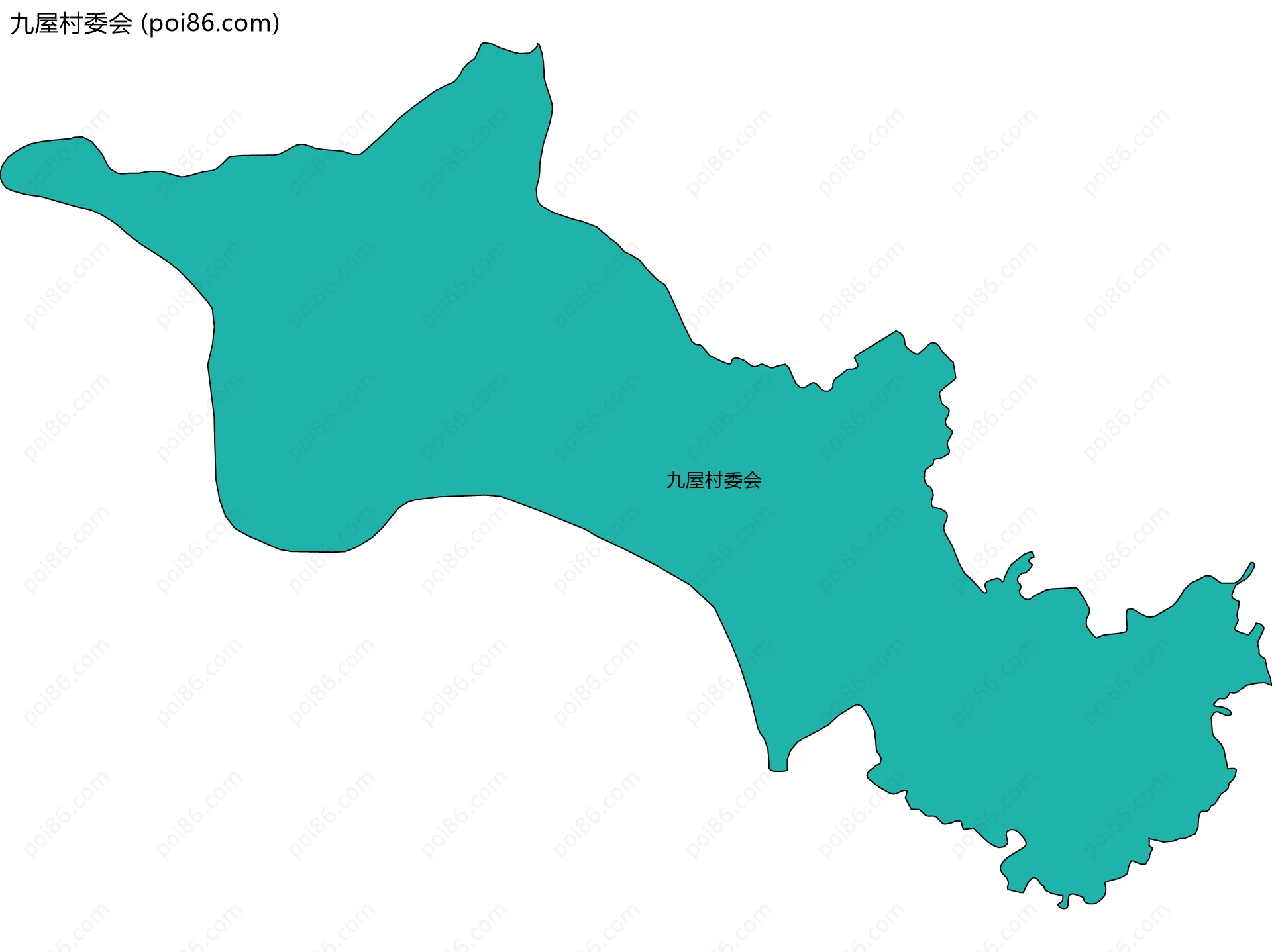 九屋村委会边界地图