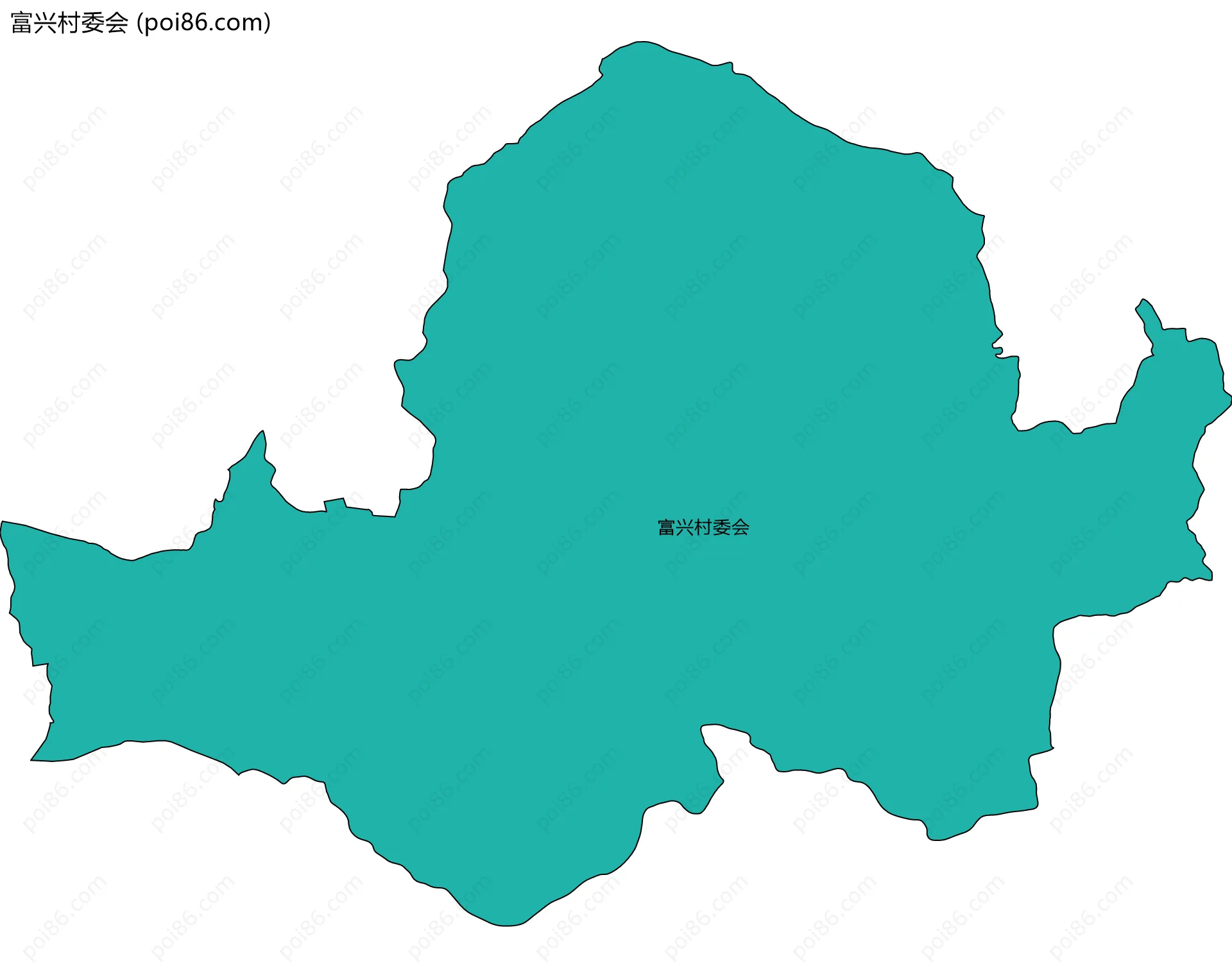 富兴村委会边界地图