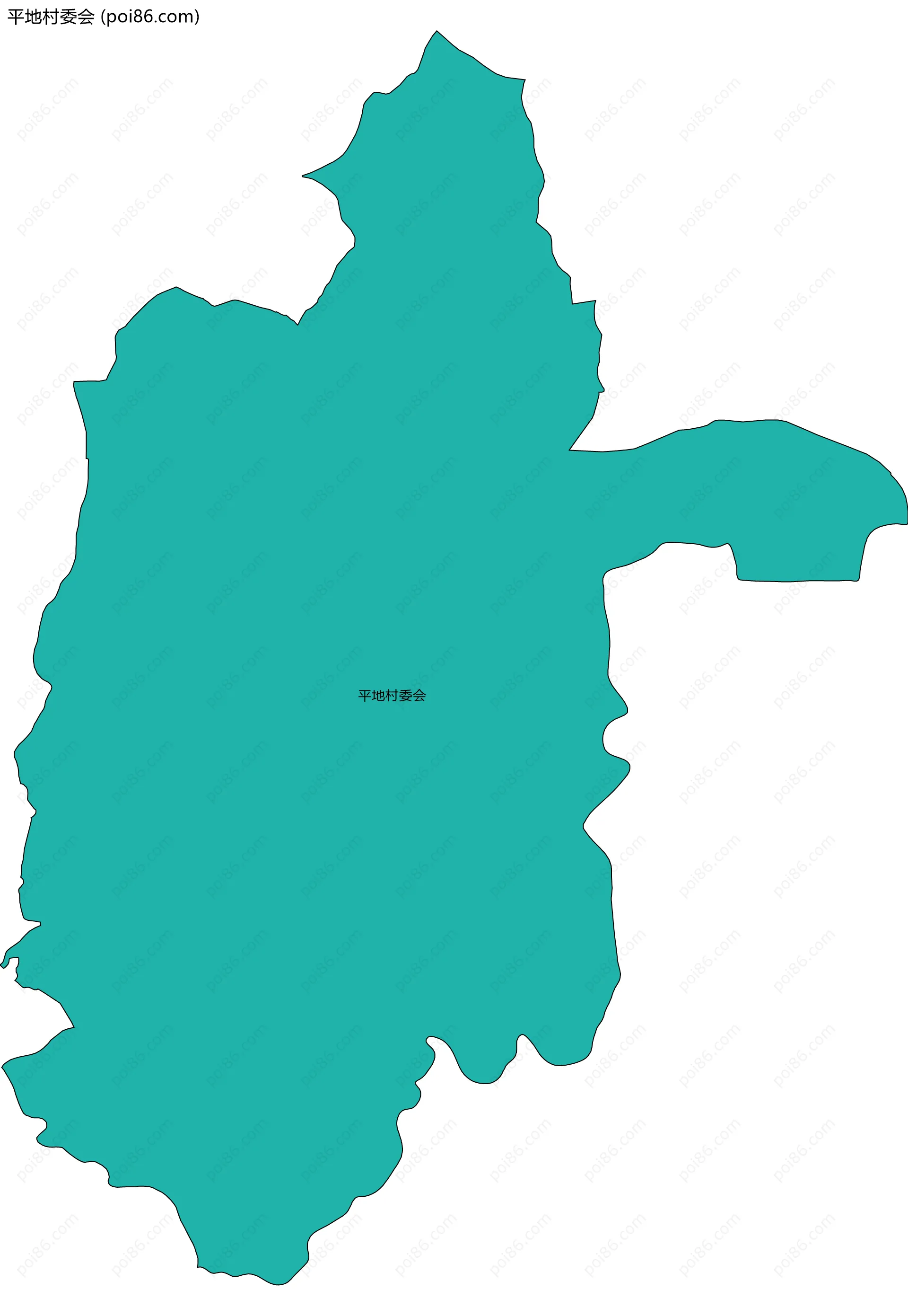 平地村委会边界地图