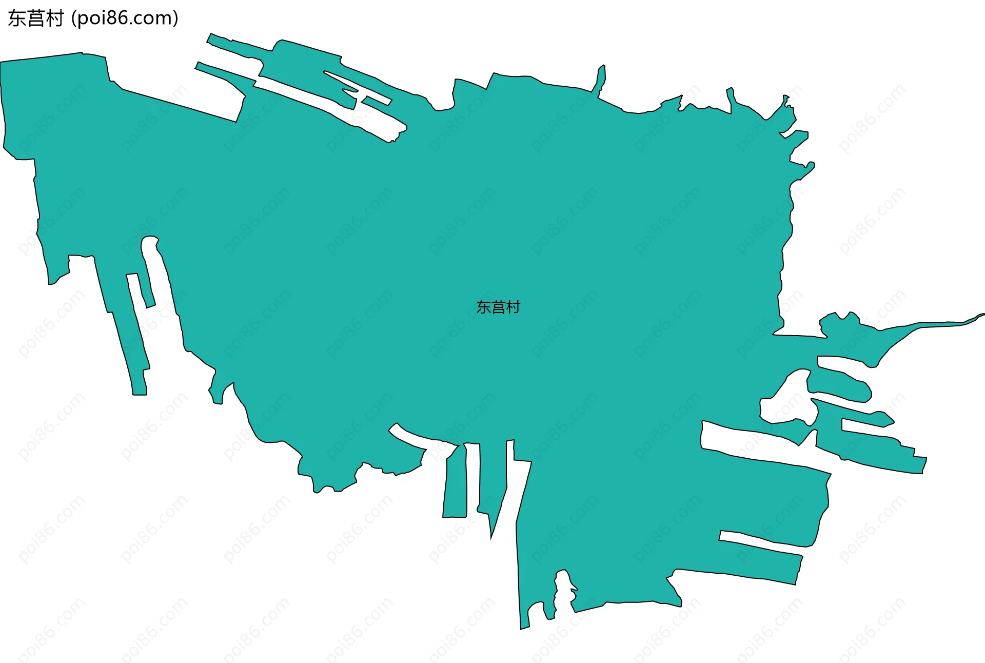 东莒村边界地图