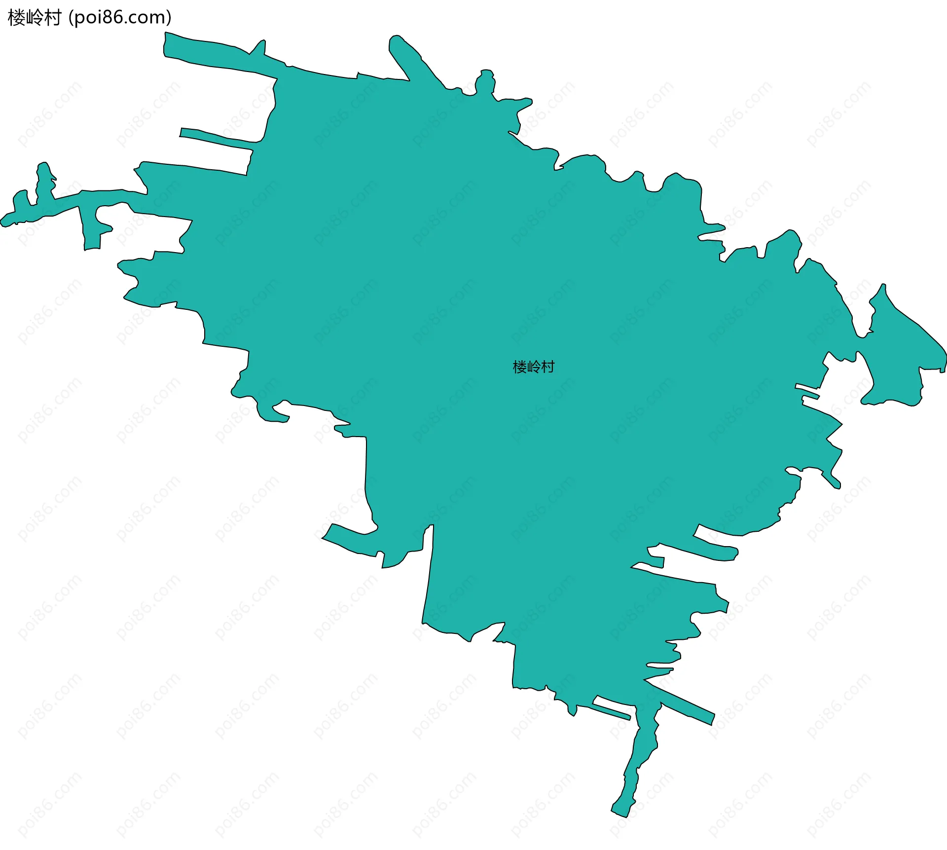 楼岭村边界地图