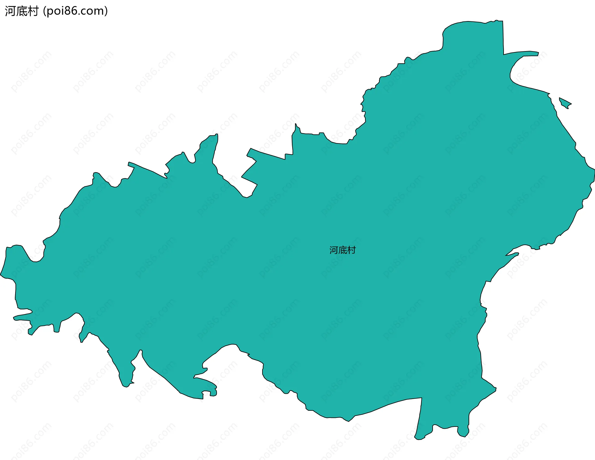 河底村边界地图