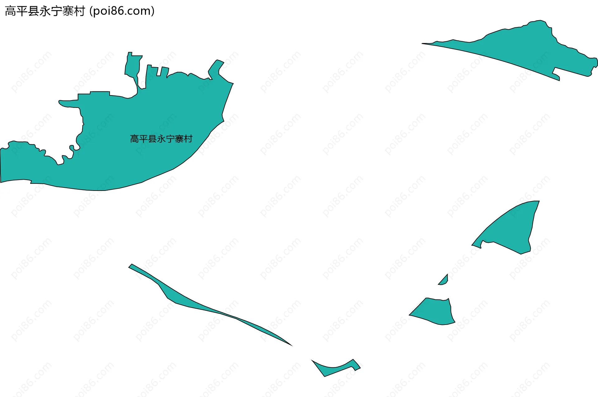 高平县永宁寨村边界地图