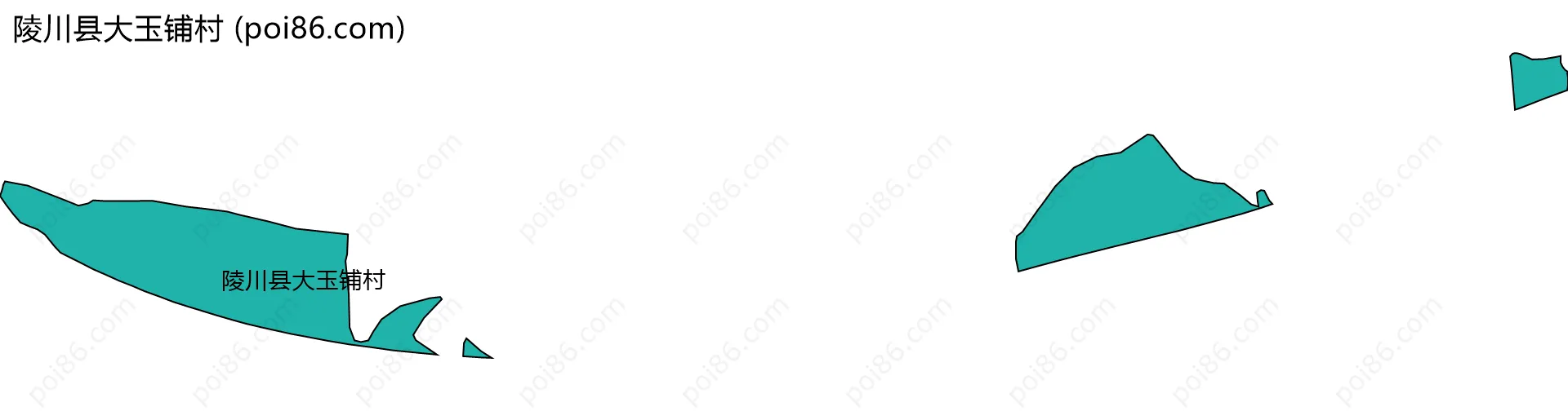 陵川县大玉铺村边界地图