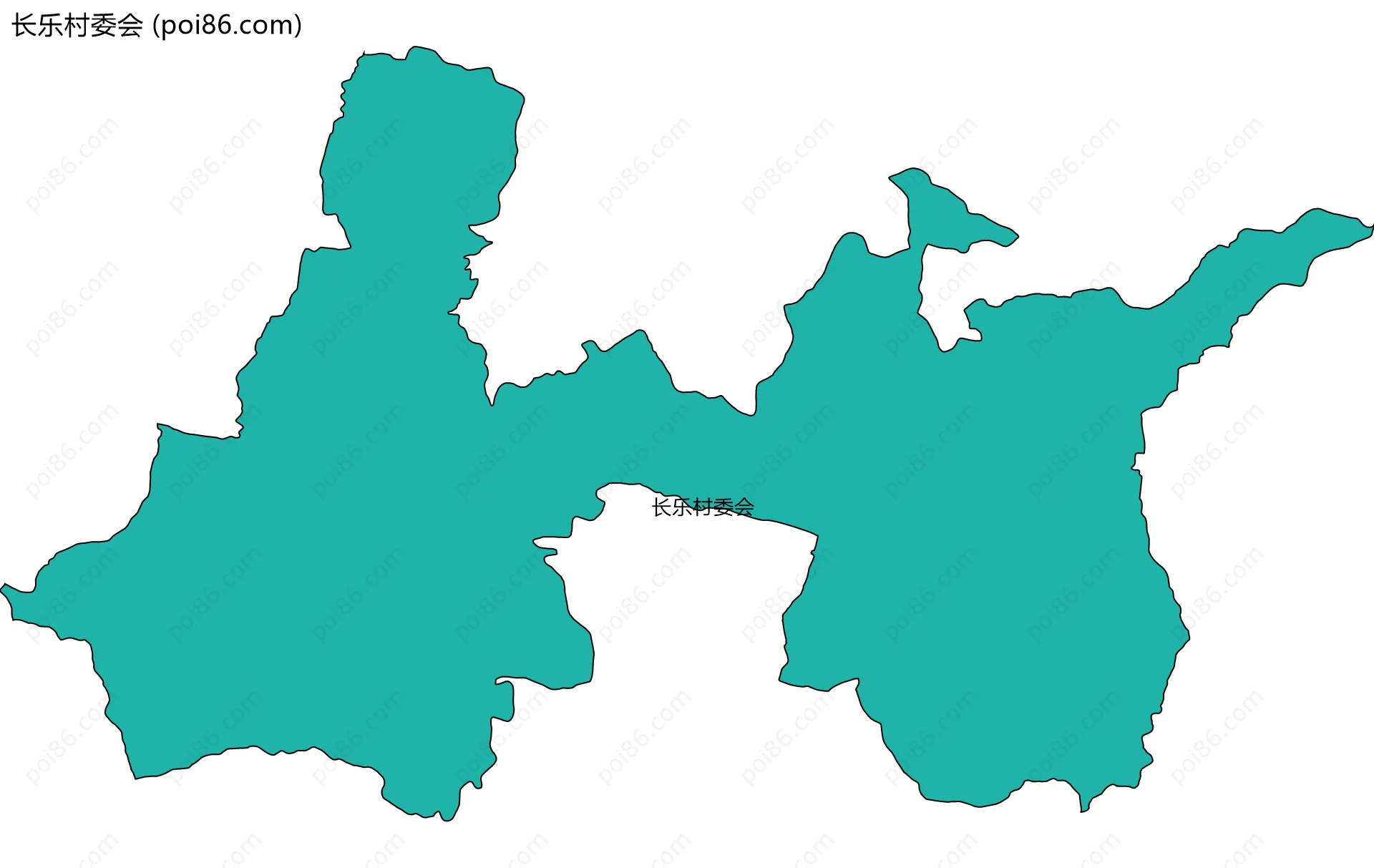 长乐村委会边界地图