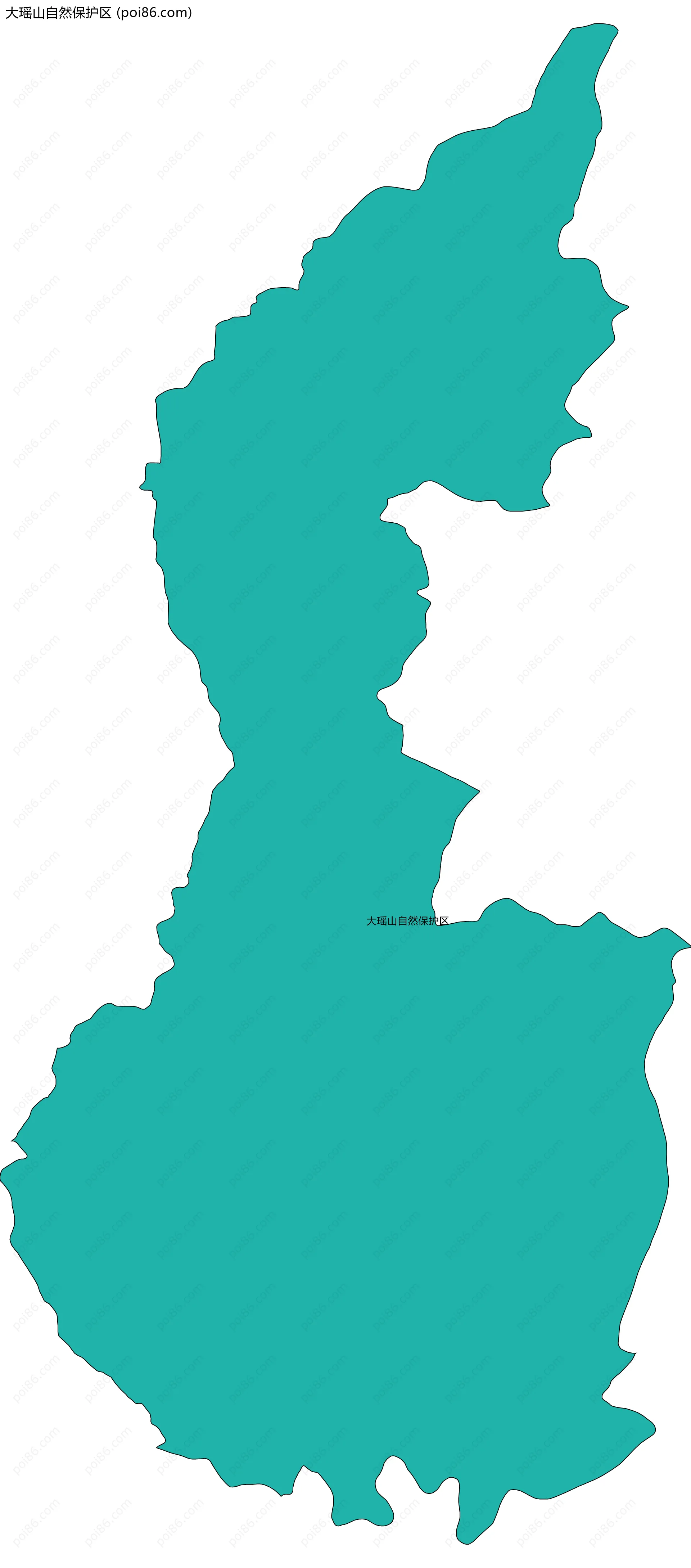 大瑶山自然保护区边界地图