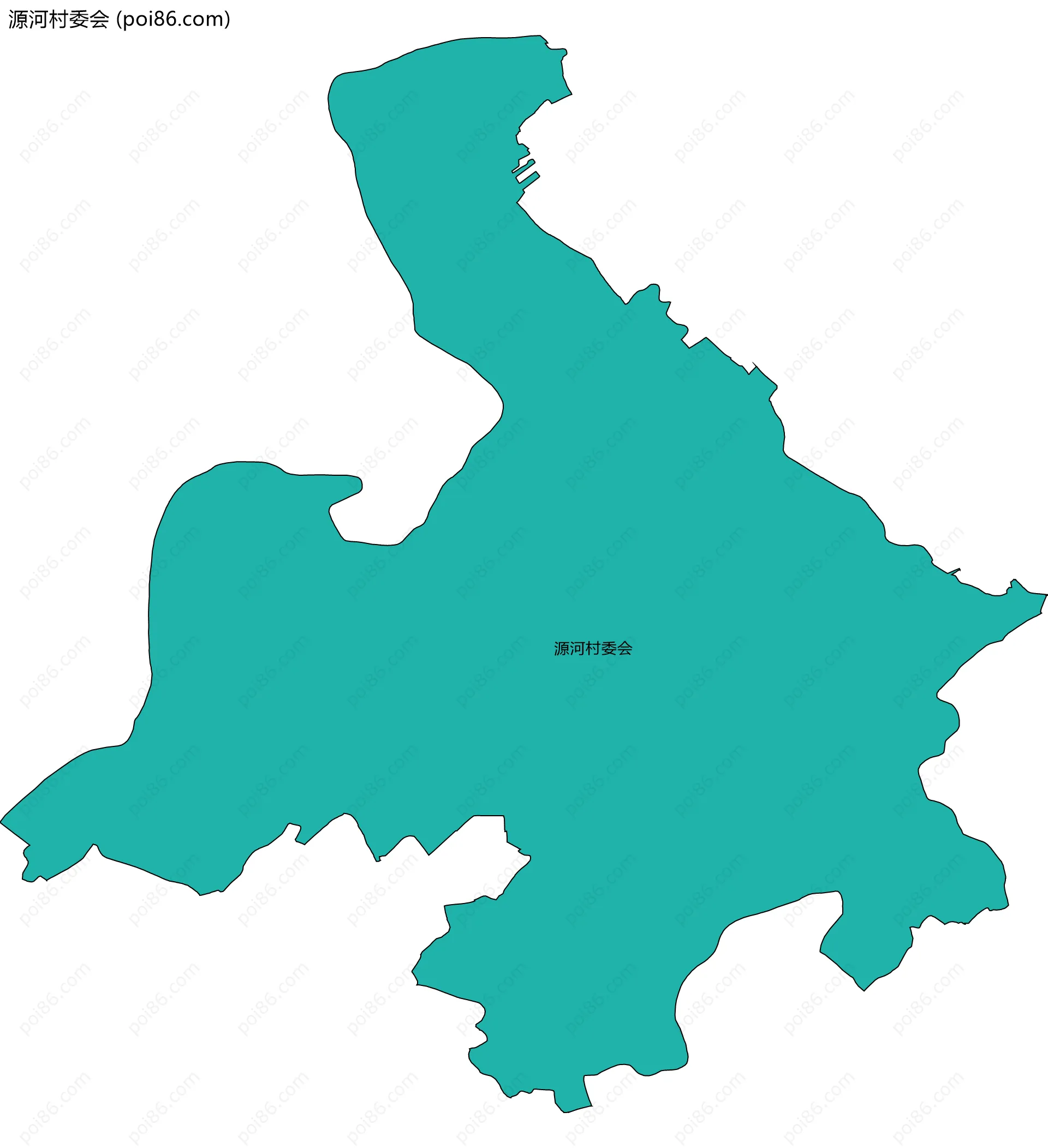 源河村委会边界地图