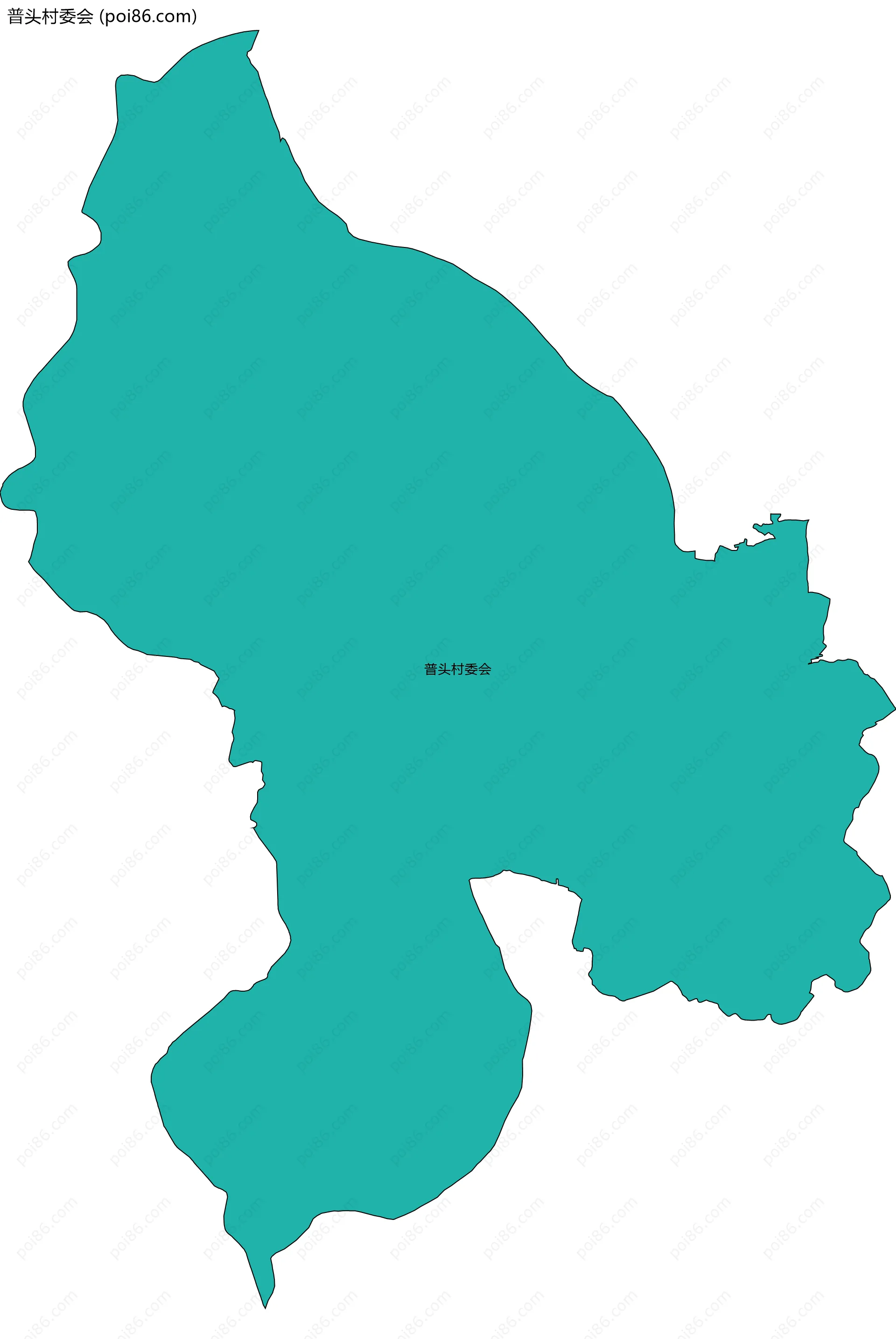普头村委会边界地图