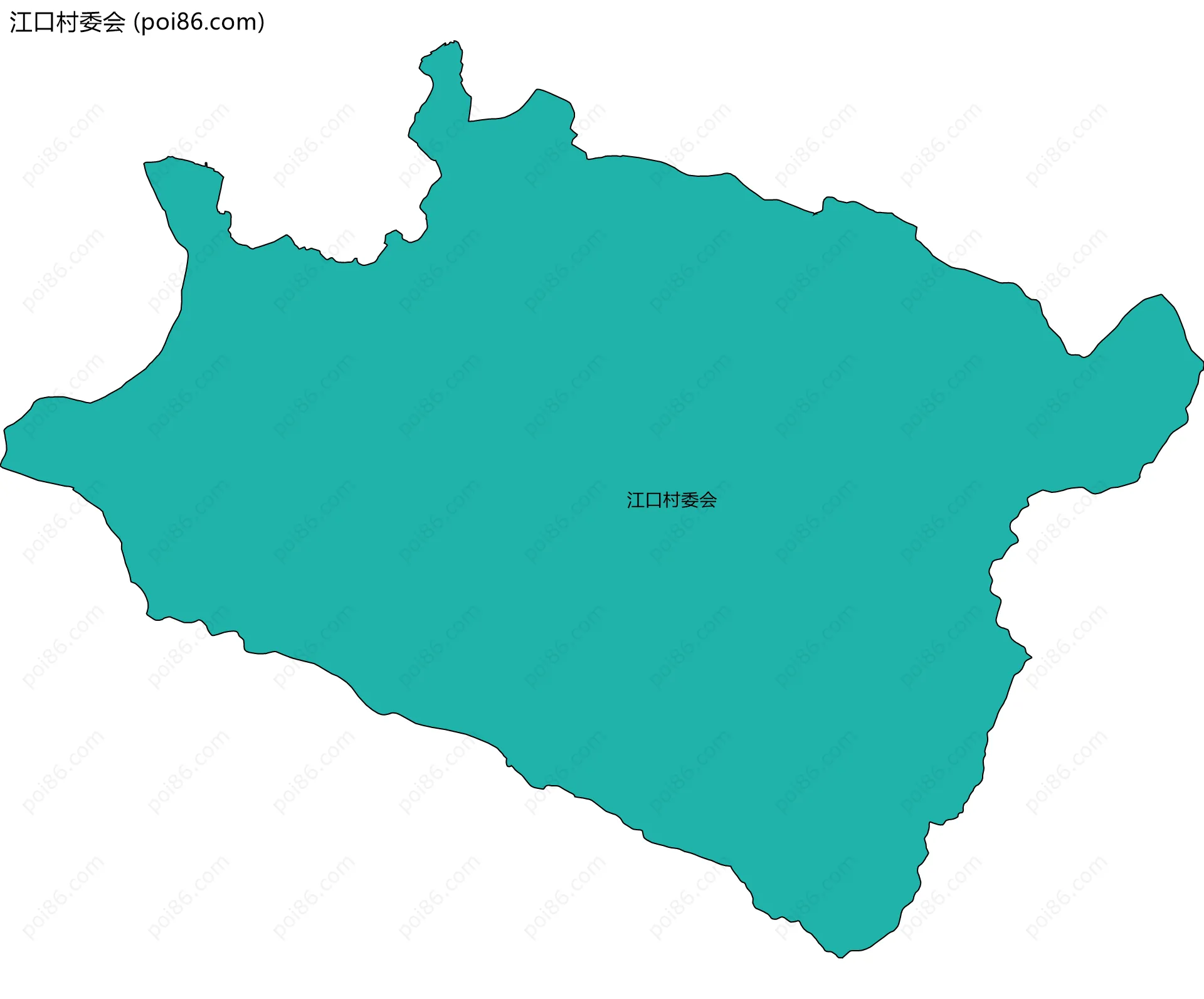 江口村委会边界地图