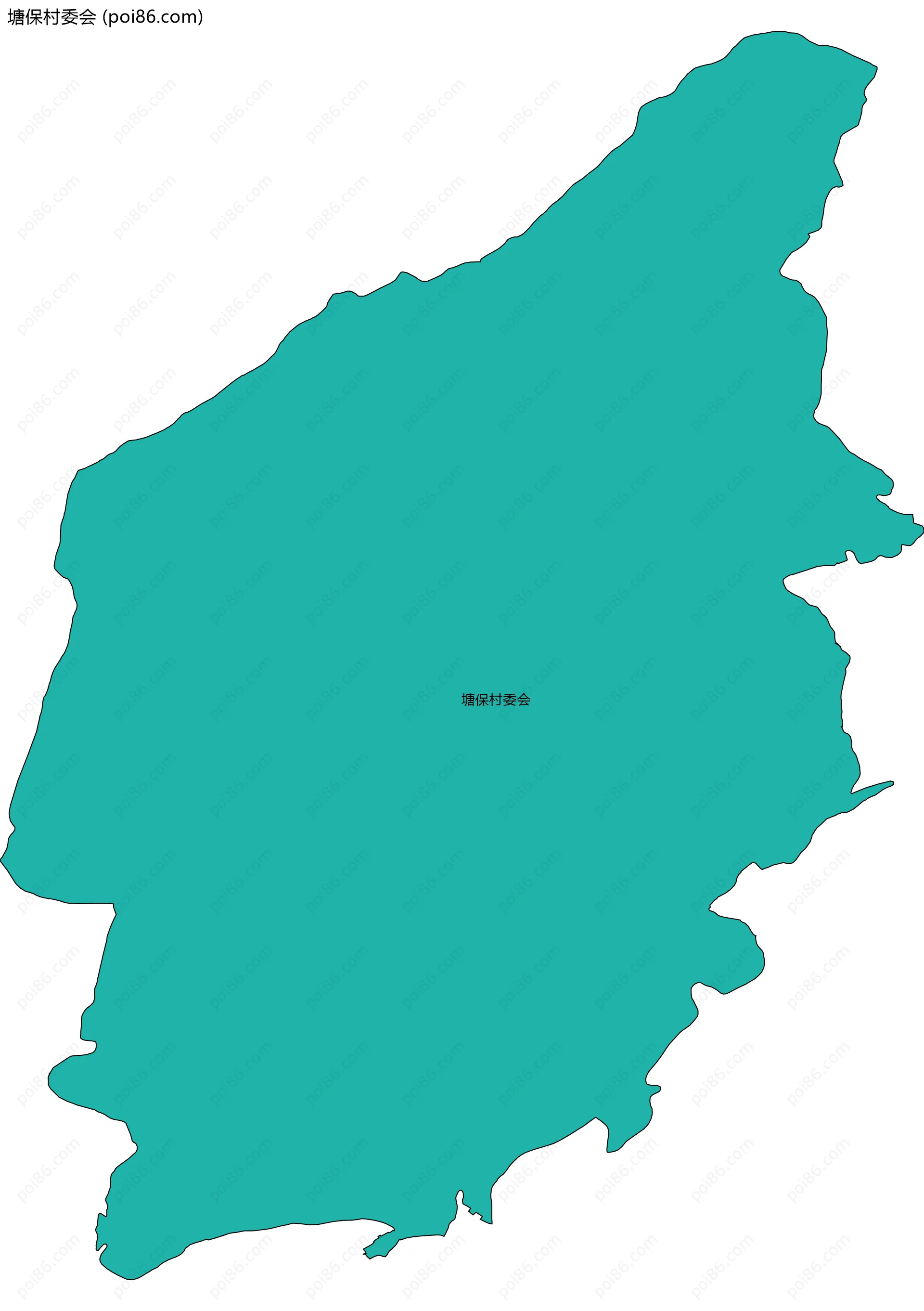 塘保村委会边界地图