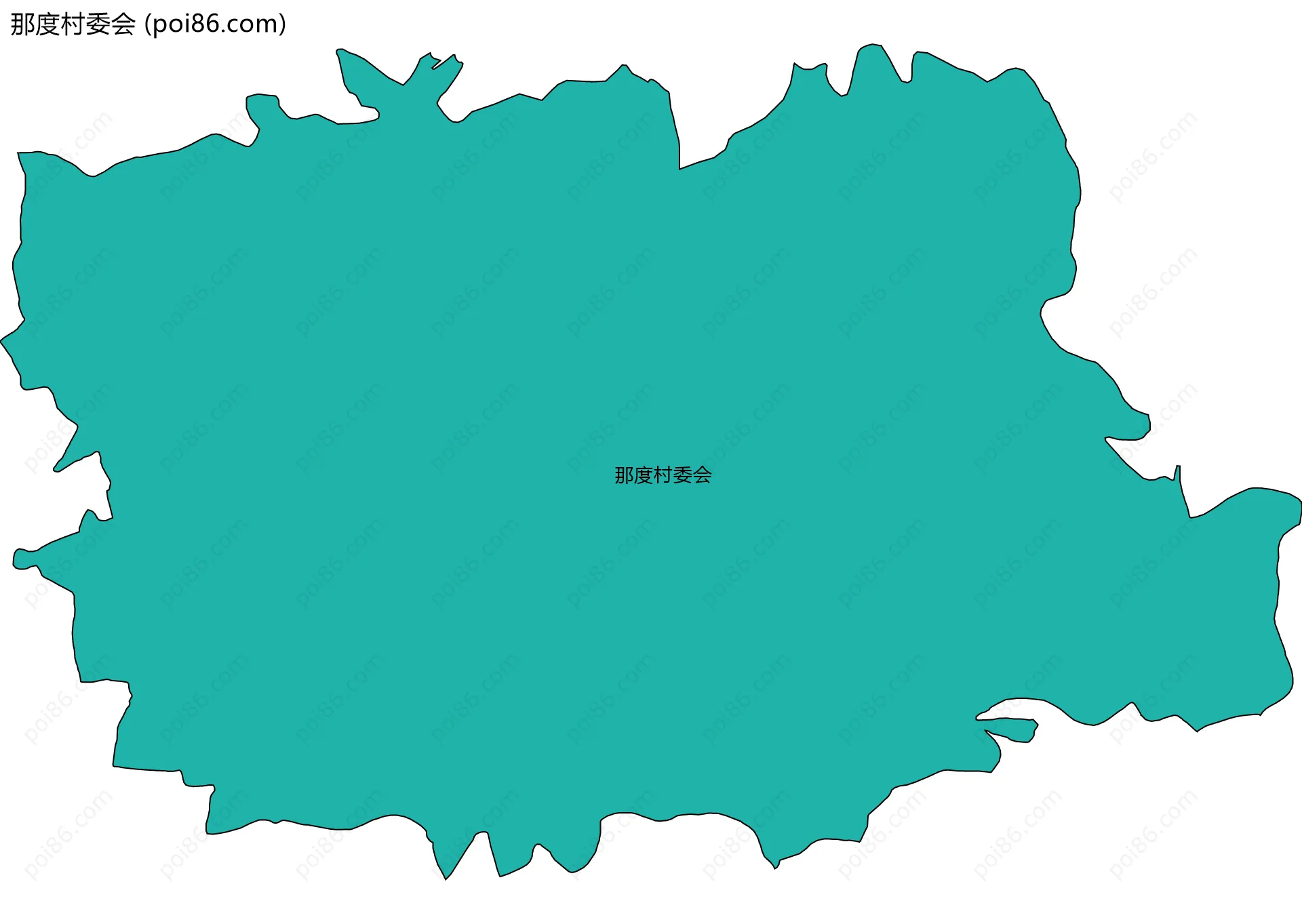 那度村委会边界地图