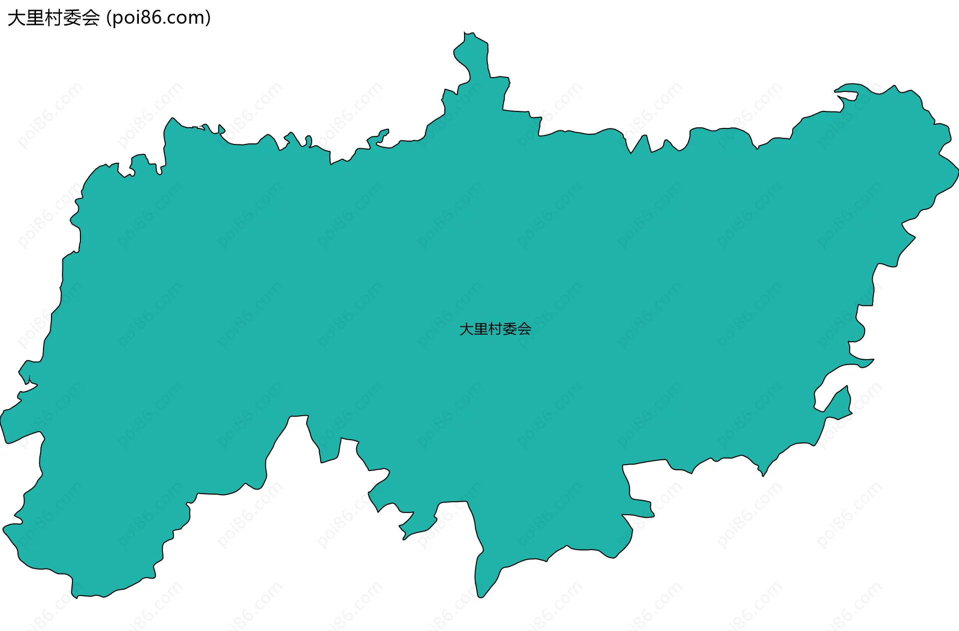 大里村委会边界地图