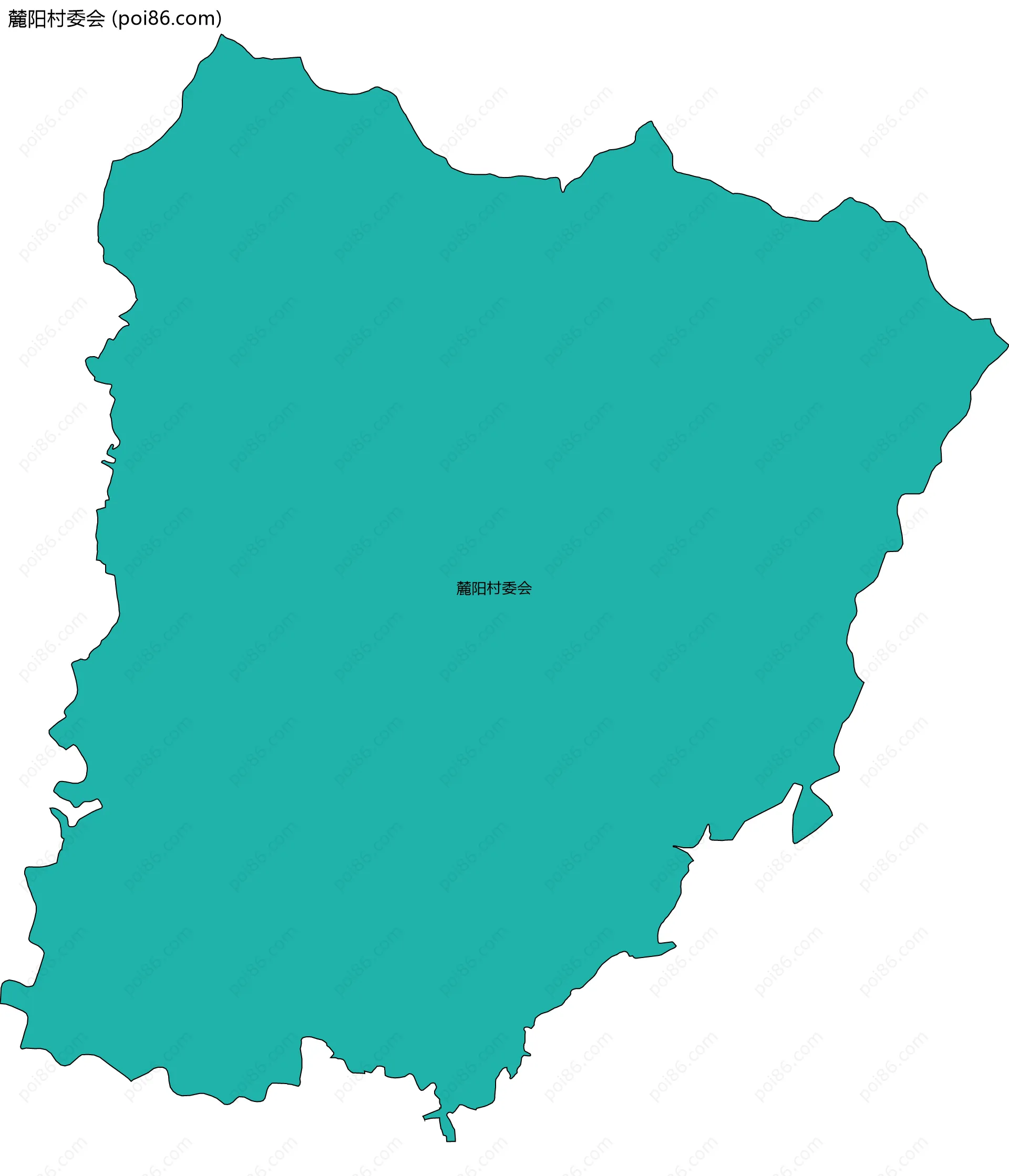 麓阳村委会边界地图